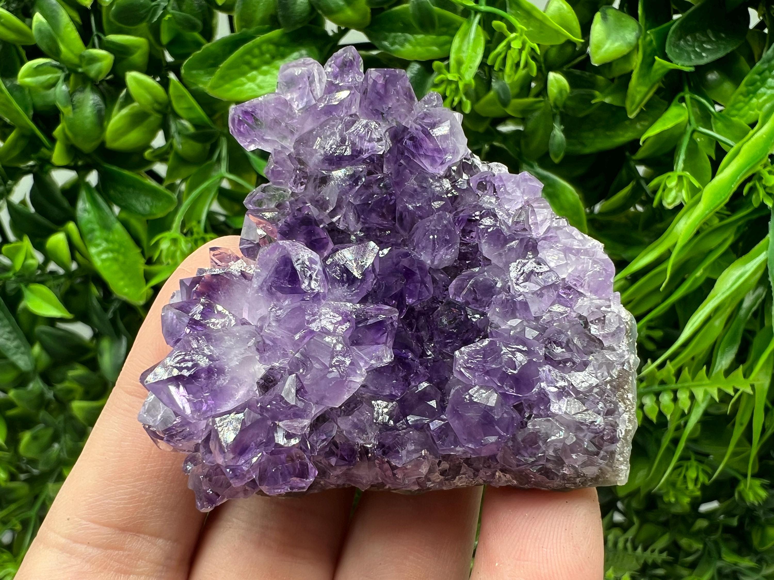 Uruguay Amethyst Crystal: Purple Quartz Home Decor - 80 Grams