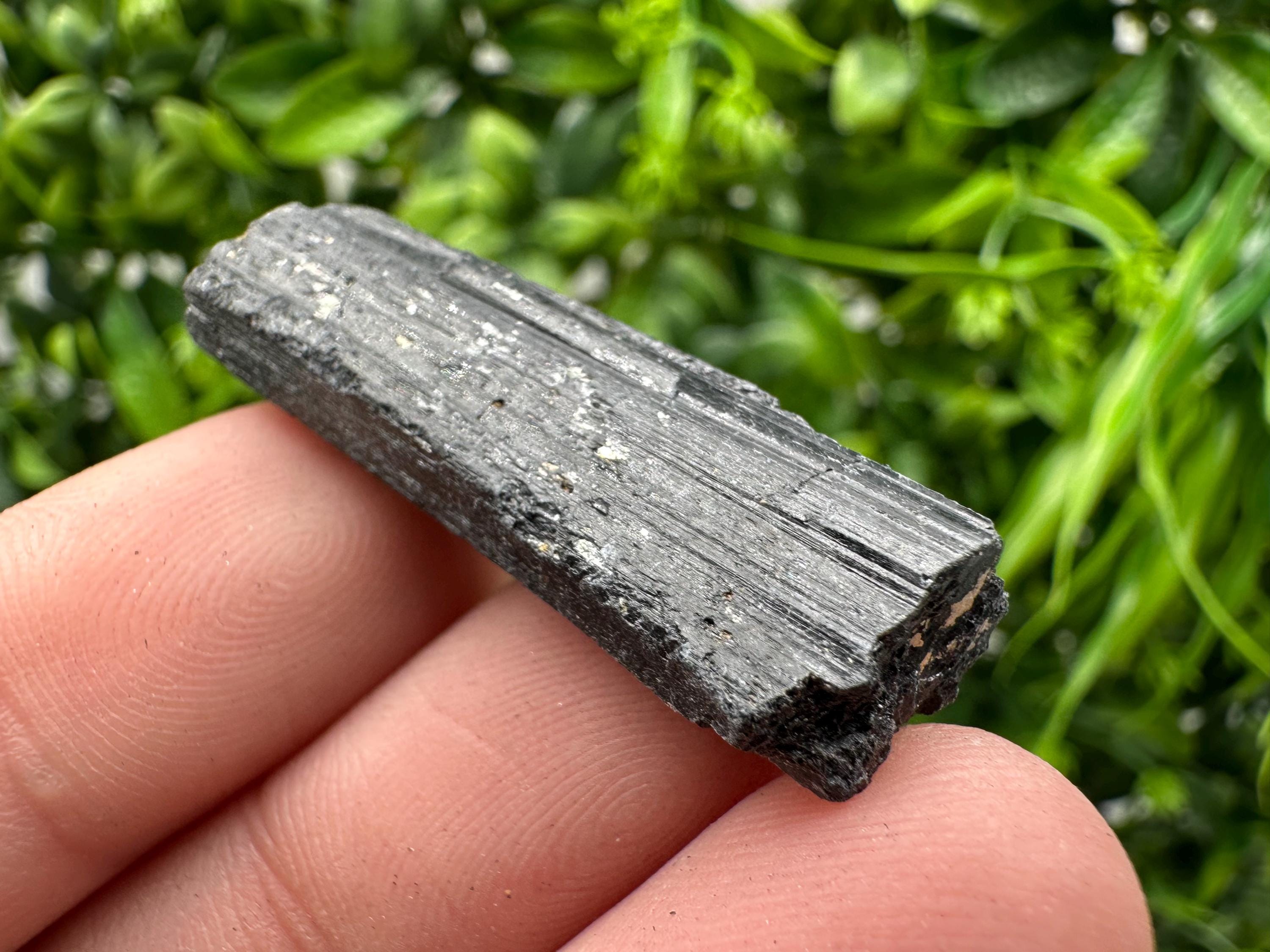 Natural Black Tourmaline Crystal – Raw Protective Stone, Healing Crystal, Grounding Mineral Gift