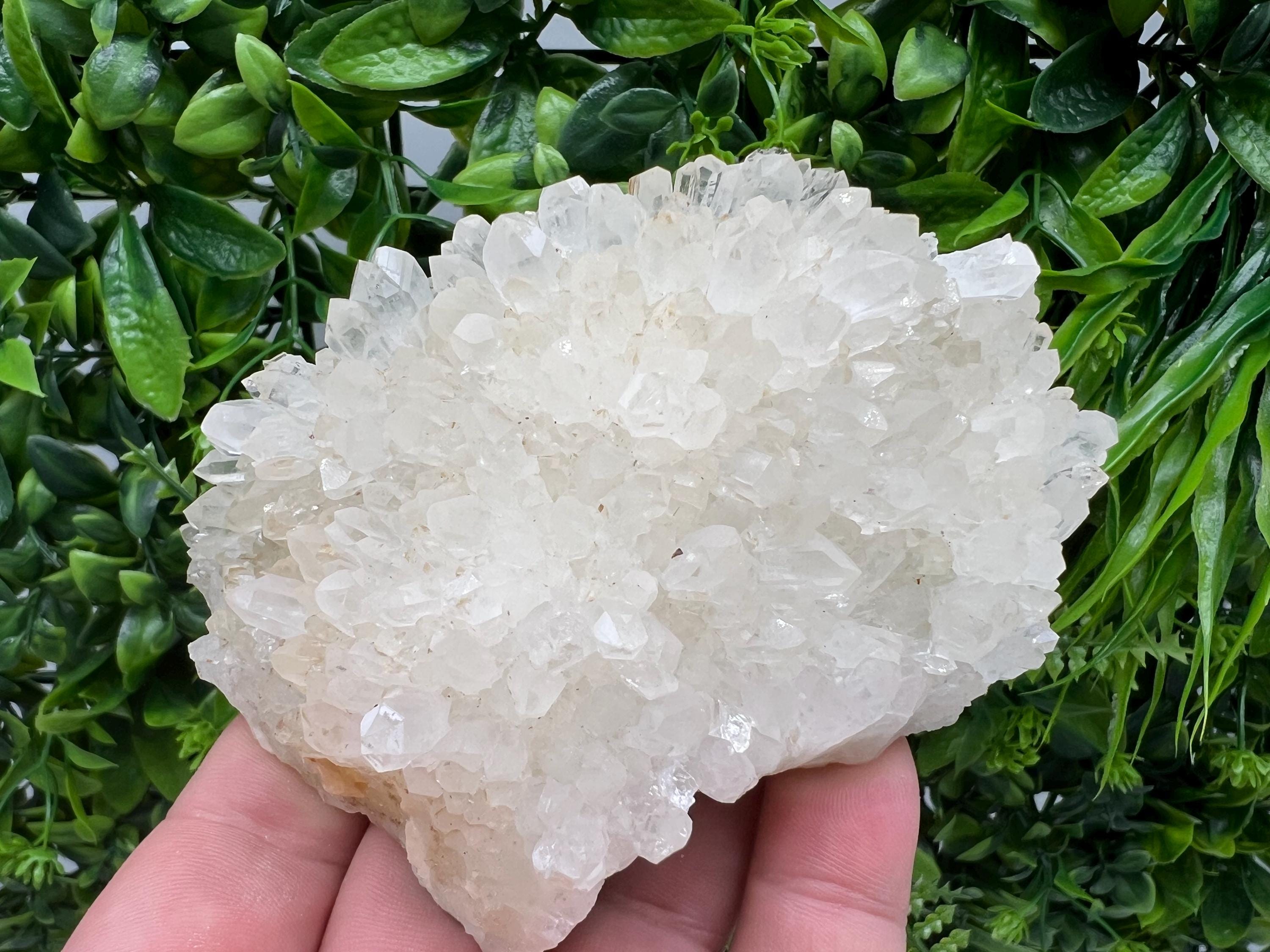 Limonite Quartz Cluster with Inclusions, Rare Crystal Mineral Gift