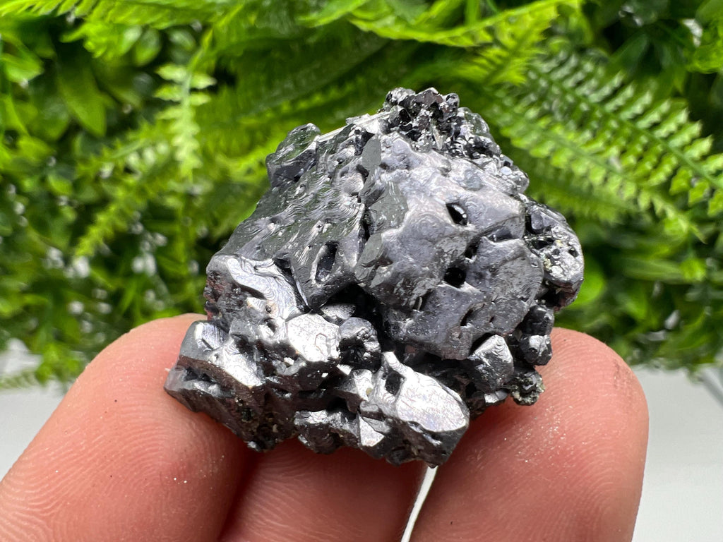 Skeletal Galena on Quartz, Borieva Mine Mineral Specimen