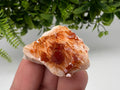 Red Vanadinite on Barite Specimen, Moroccan Crystal Mineral Cluster