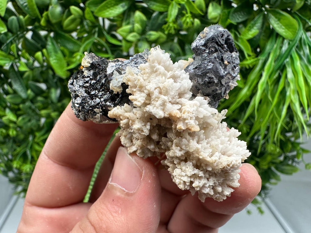 Wonderful Skeletal Galena,Sphalerite on Quartz whit Calcite,from 9 th September mine,Bulgaria,natural,collection mineral specimen,crystal