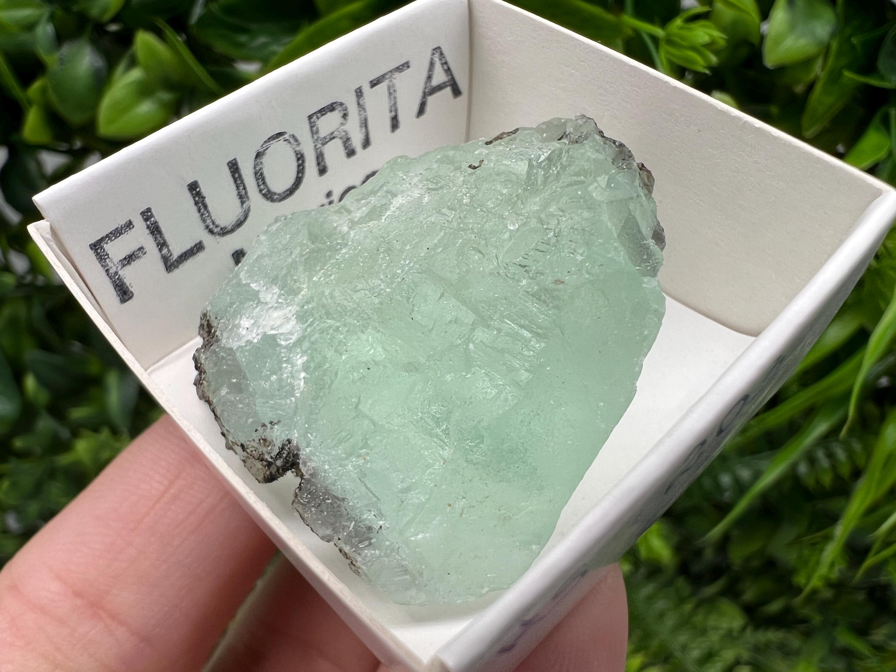 Rare Rainbow Fluorite from Mexico: Raw Meditation Stone, Vintage Gift