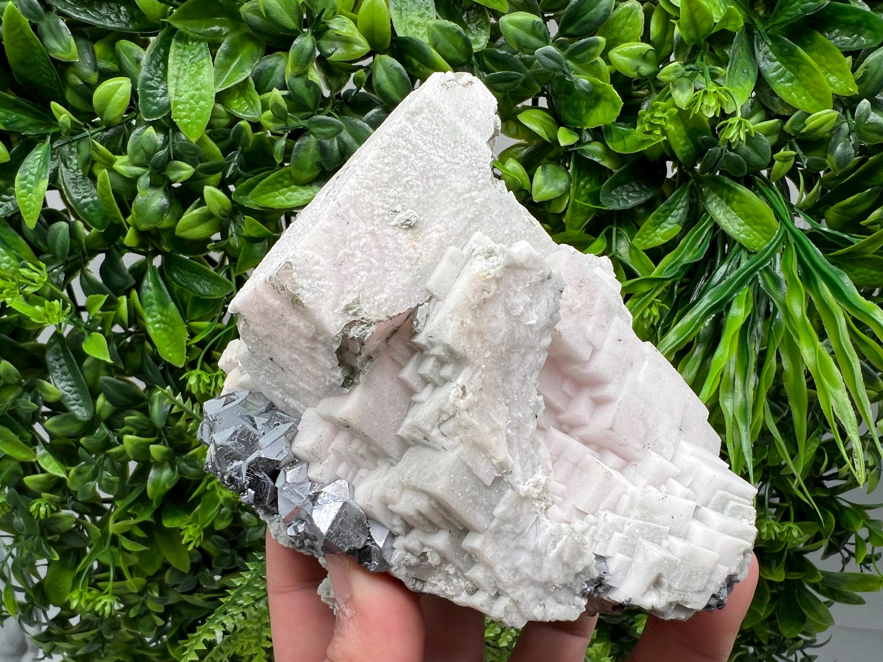 Stunning Shpinel Galena on Sphalerite,Calcite from Borieva mine,Madan,Bulgaria,Natural,collectible mineral specimen,home decor,collectible’s