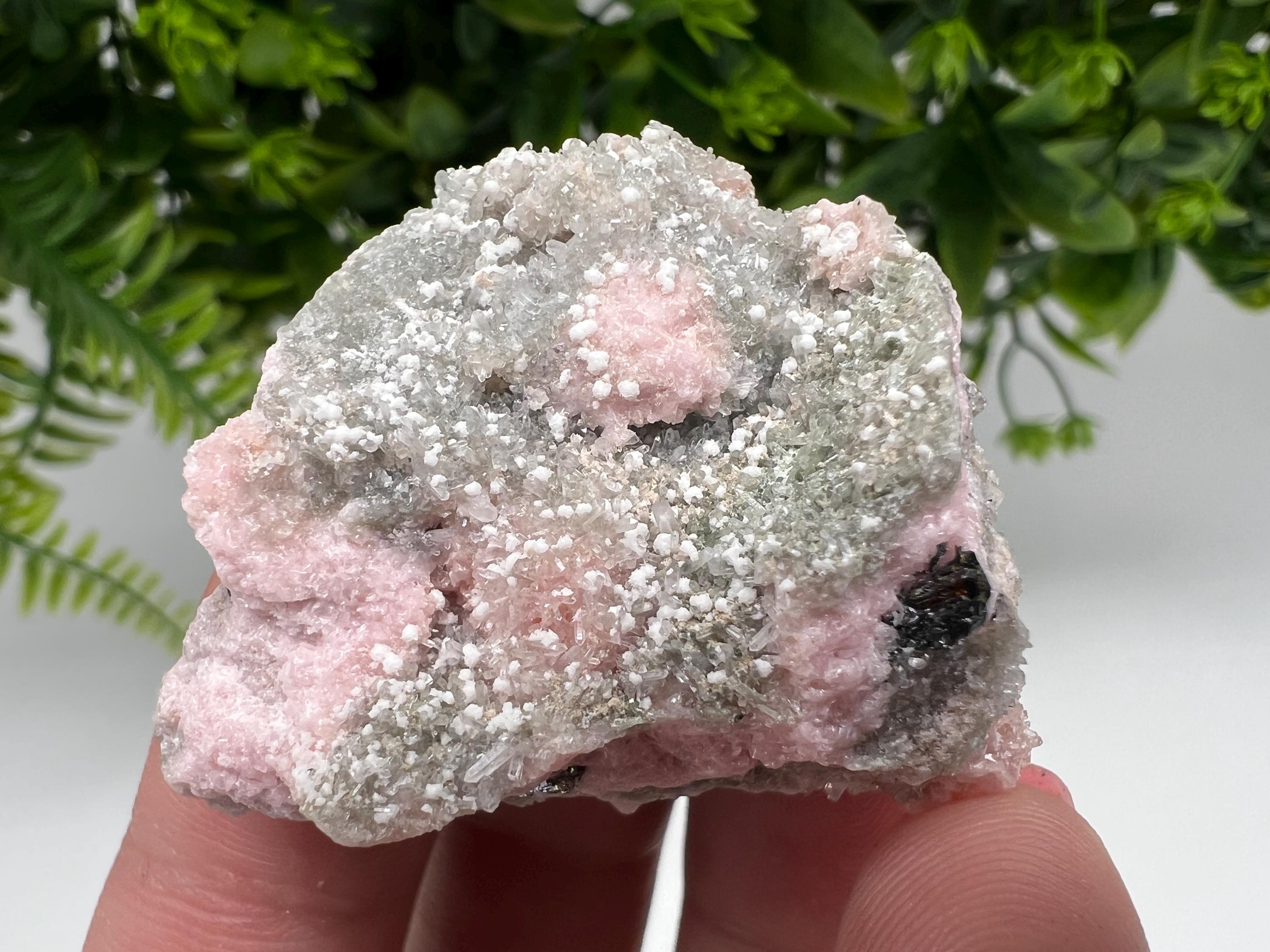 RARE Rhodochrosite with Calcite, Starnica Mine, Bulgaria