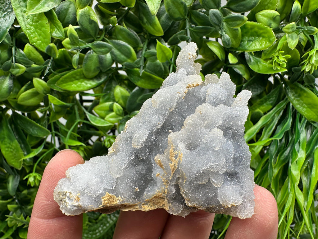 Blue Chalcedony Quartz with Chlorite Inclusions: Krushev Dol Bulgaria