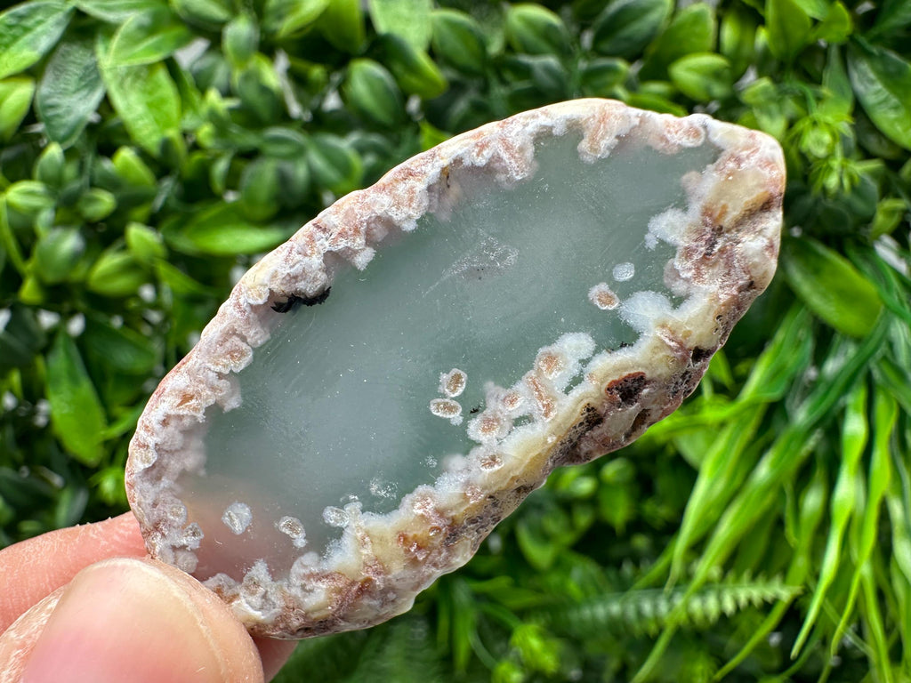 Small Agate Slice: Polished Quartz Crystal, Spiritual Healing Stone