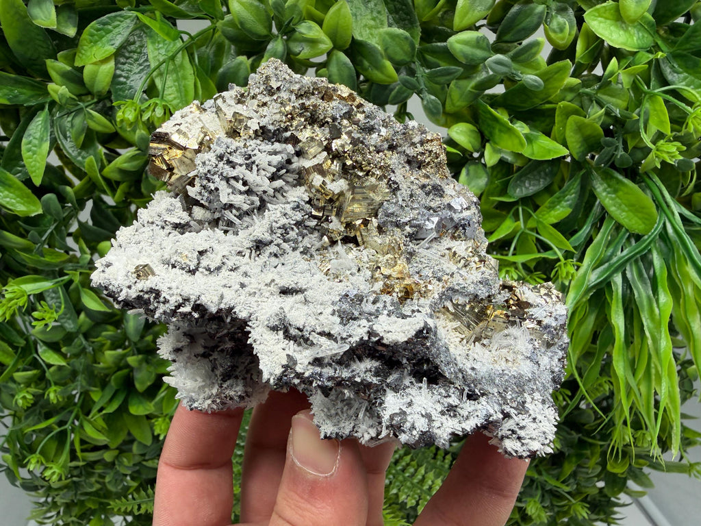 Pyrite Sphalerite Quartz  Mineral Specimen, Krushev dol Mine