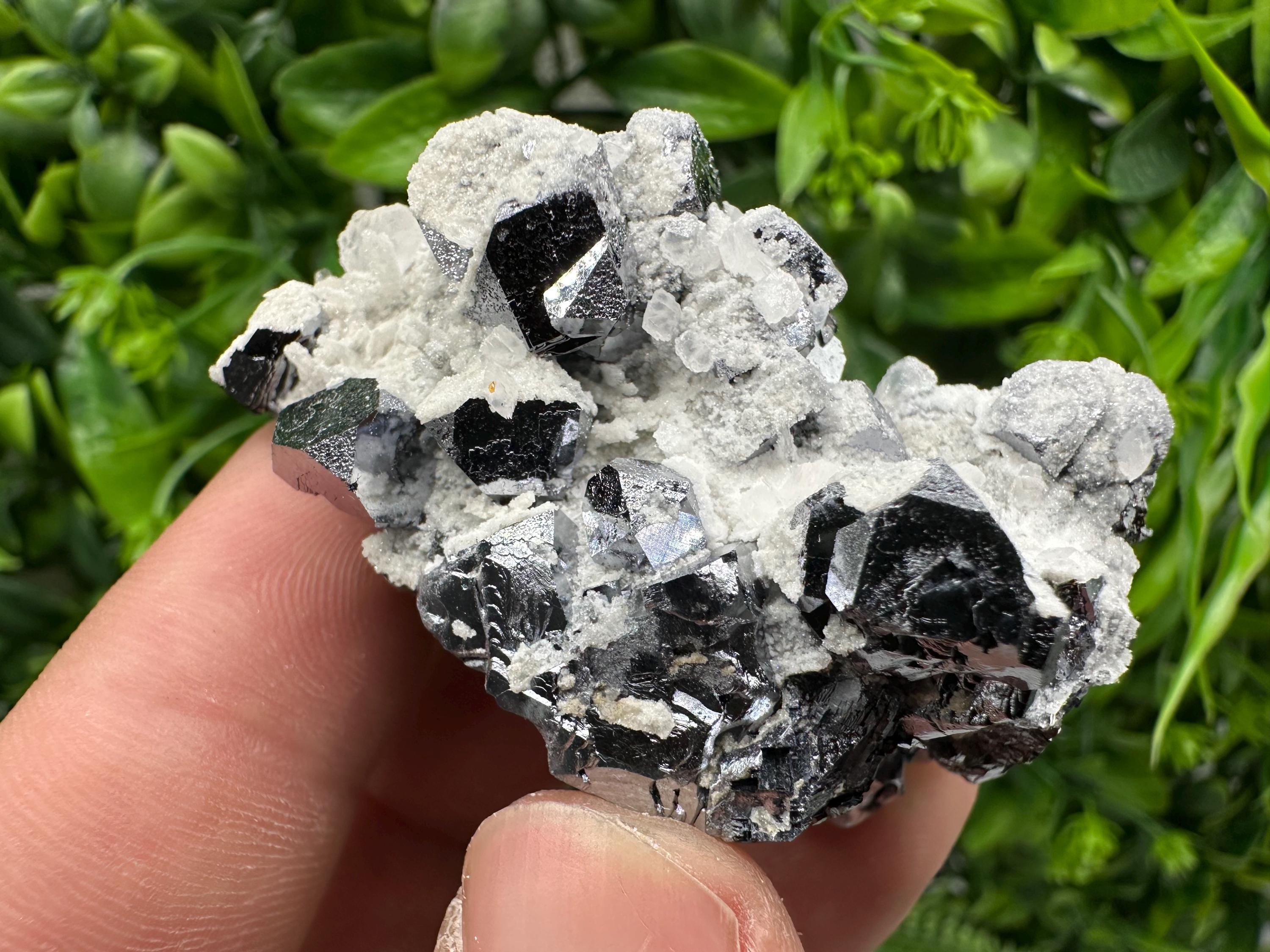 Galena Spinel with Quartz and Calcite, Borieva Mine Mineral Specimen