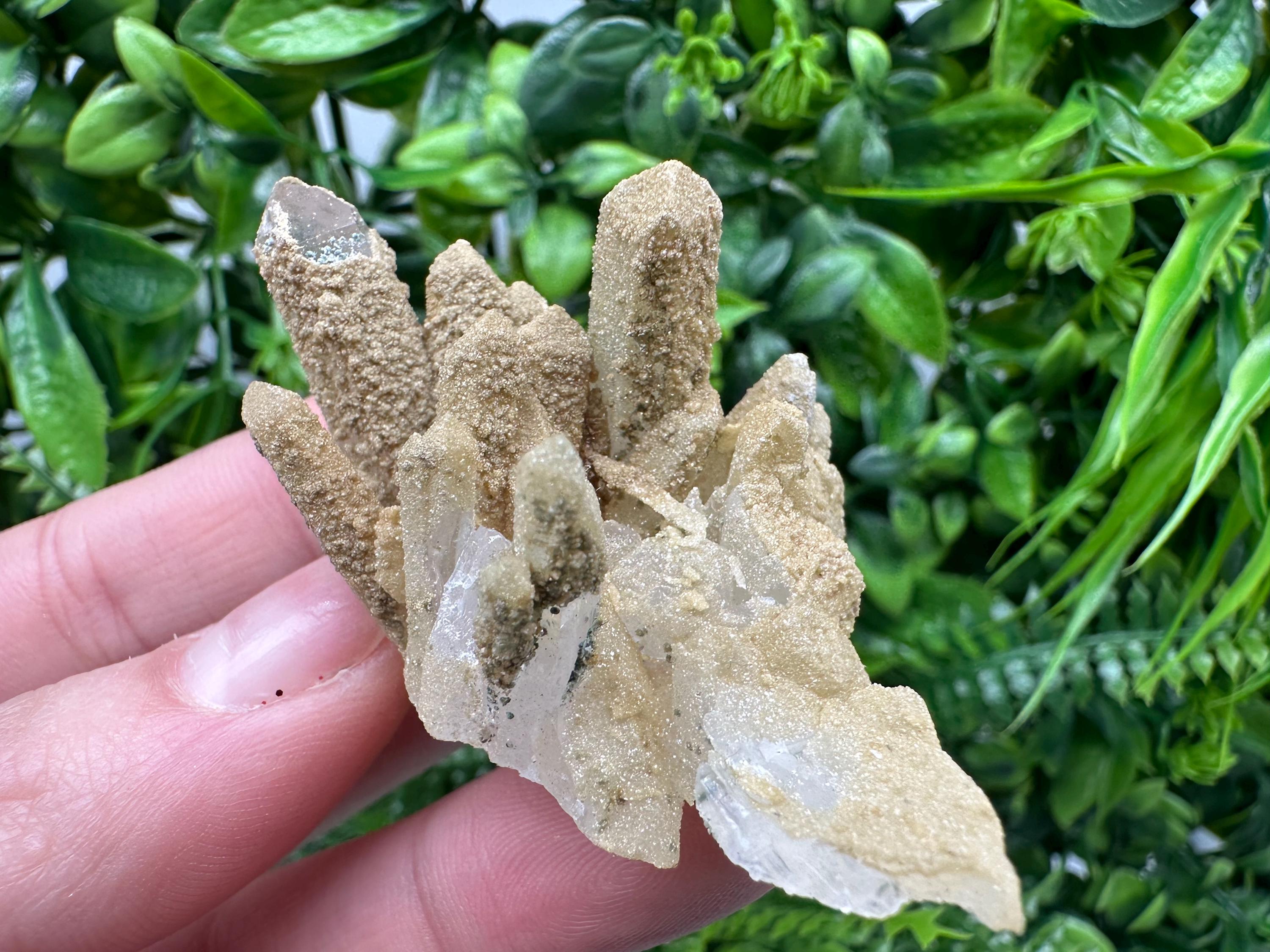 Quartz Rhodochrosite Cluster, Bulgaria Mineral Specimen