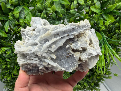 Chalcedony Quartz Cluster with Chlorite - Bulgaria Mineral Specimen