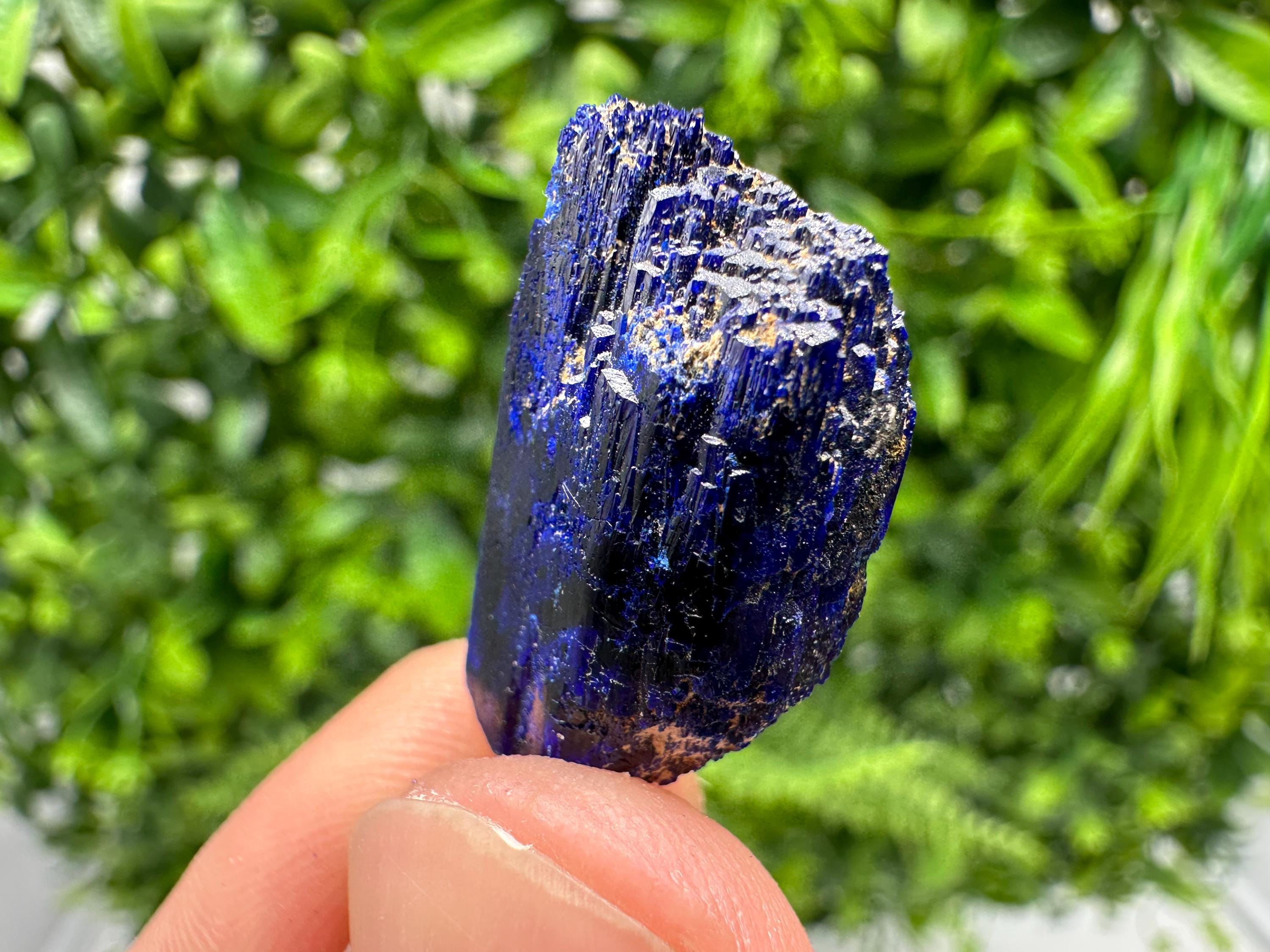 Crystallized Azurite-Kerrouchen,Morocco-Blue Azurite Specimen-High Quality Blue Azurite-Azurite Mineral Specimen, gemmy,lustrous of Azurite