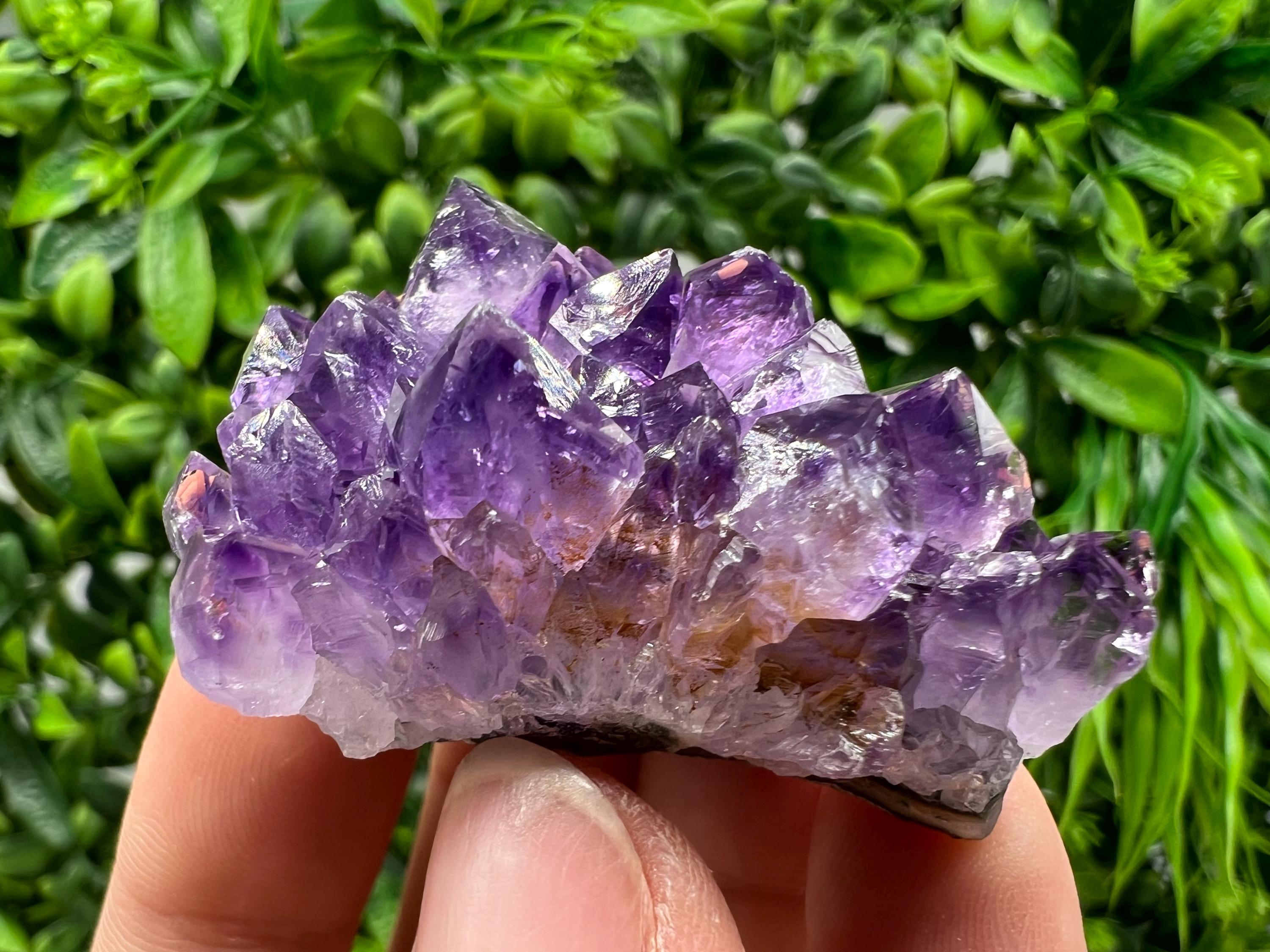 Natural Purple Amethyst Crystal Cluster, Uruguay, Home Decor