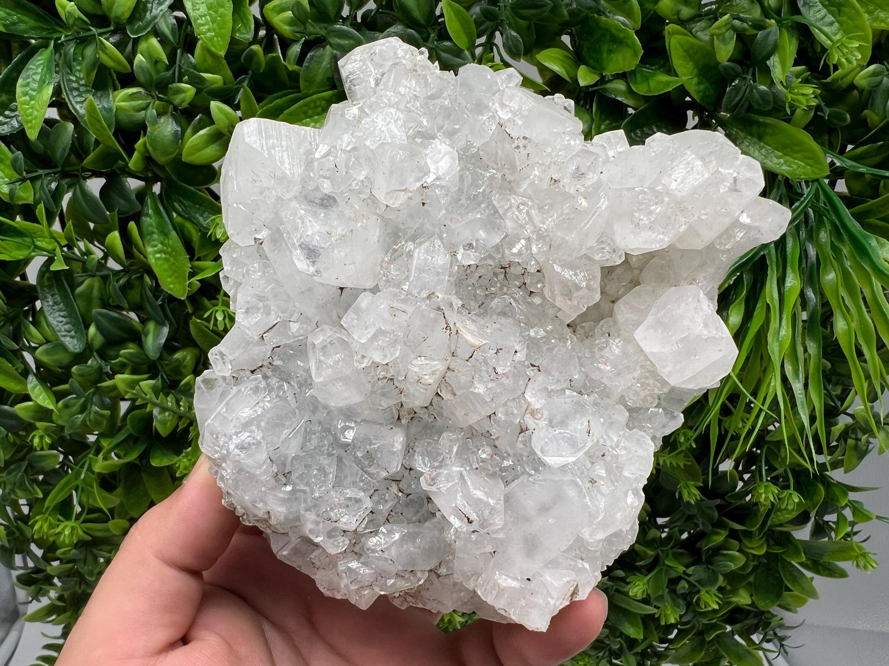 Natural Apophyllite Crystal Specimen, India Minerals, Rare Home Decor