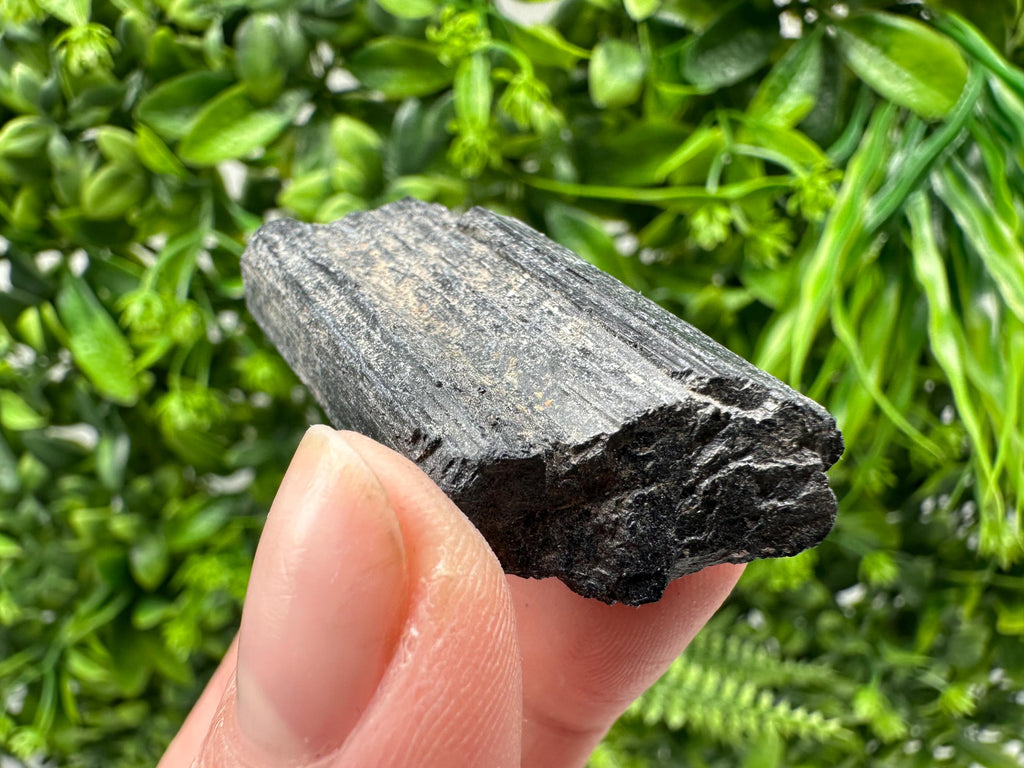 Natural Black Tourmaline Crystal – Raw Protective Stone, Healing Crystal, Grounding Mineral Gift