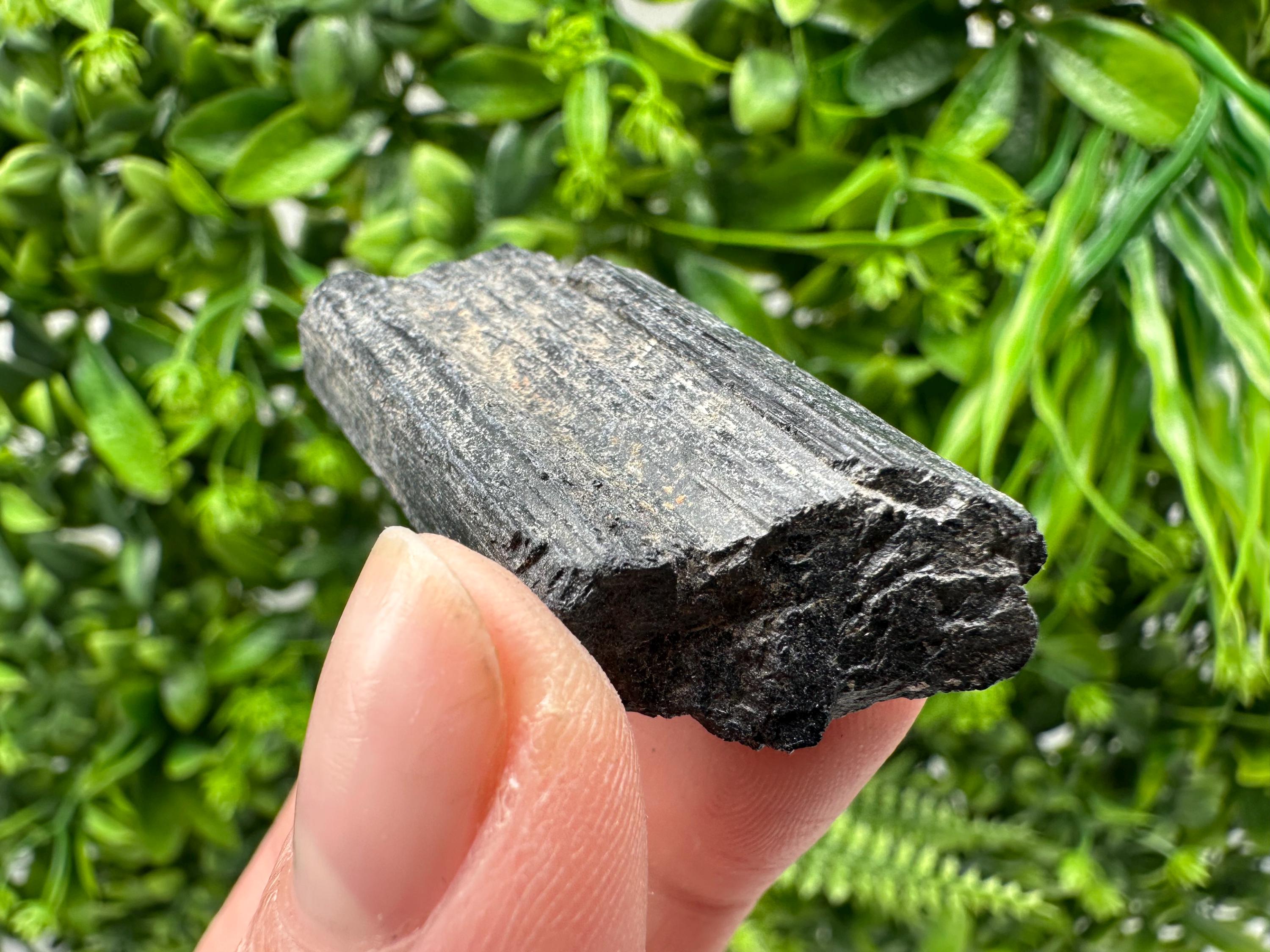 Natural Black Tourmaline Crystal – Raw Protective Stone, Healing Crystal, Grounding Mineral Gift