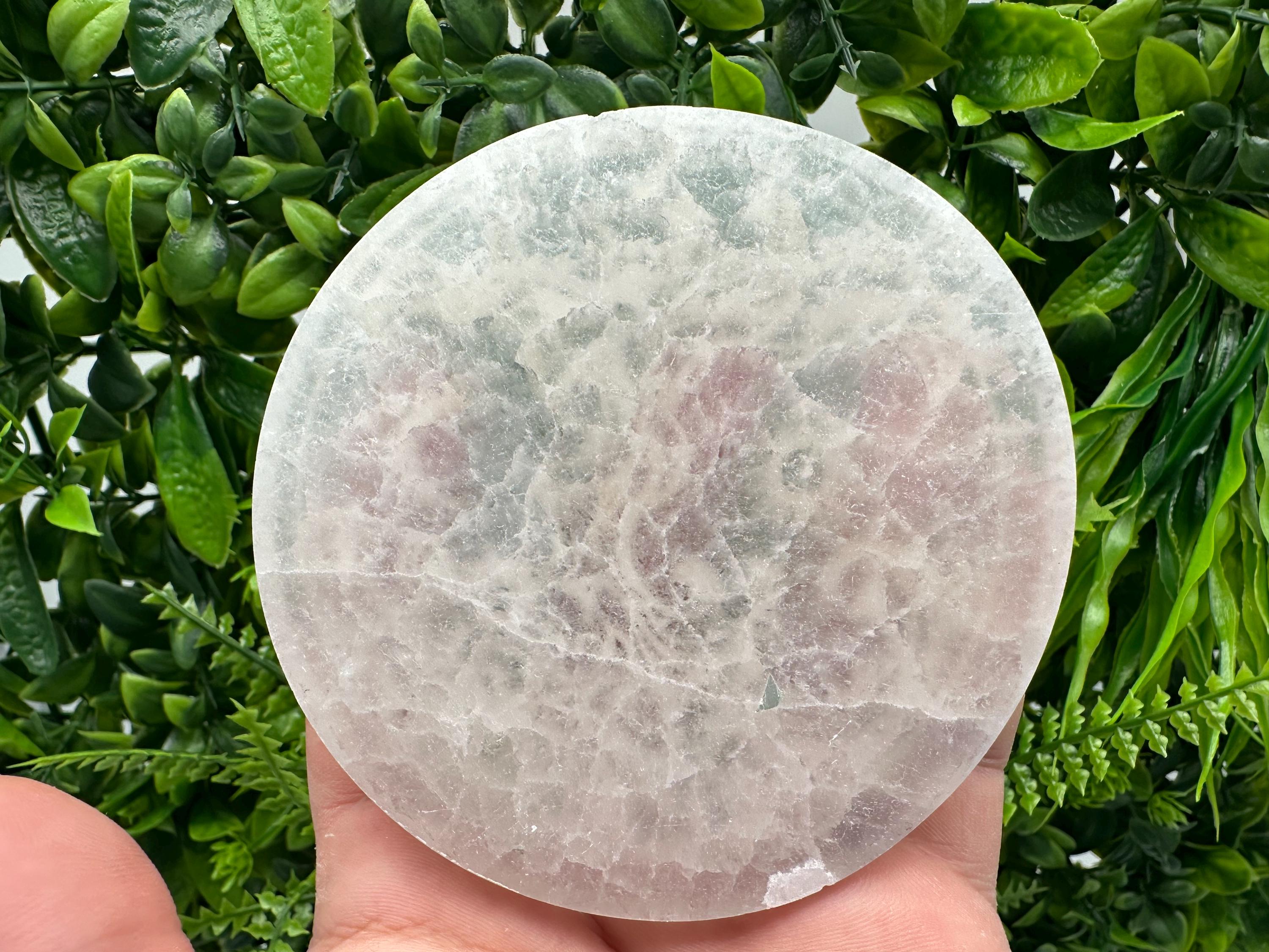 Tree of Life Selenite Plate: Crystal Recharging Station (10/10cm)