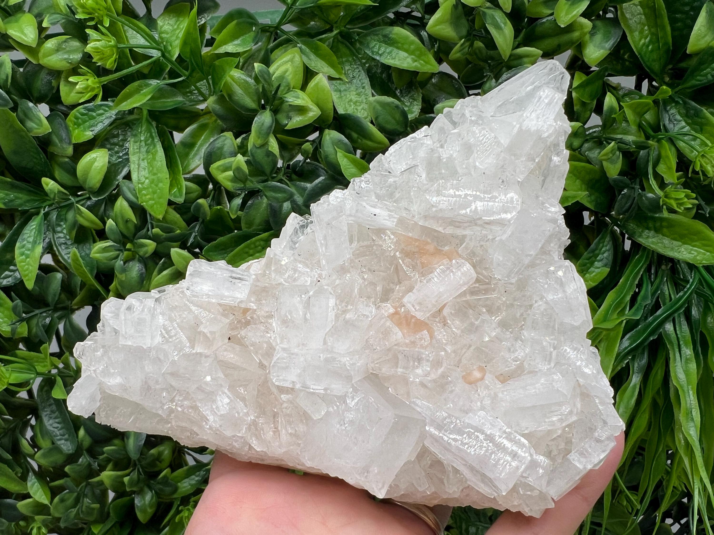 EXSTA Large Apophyllite,Stilbite on Chalcedony,natural,collection mineral specimen,India Mineral,Crystal,Stone Mineral Specimen IndiaCrystal