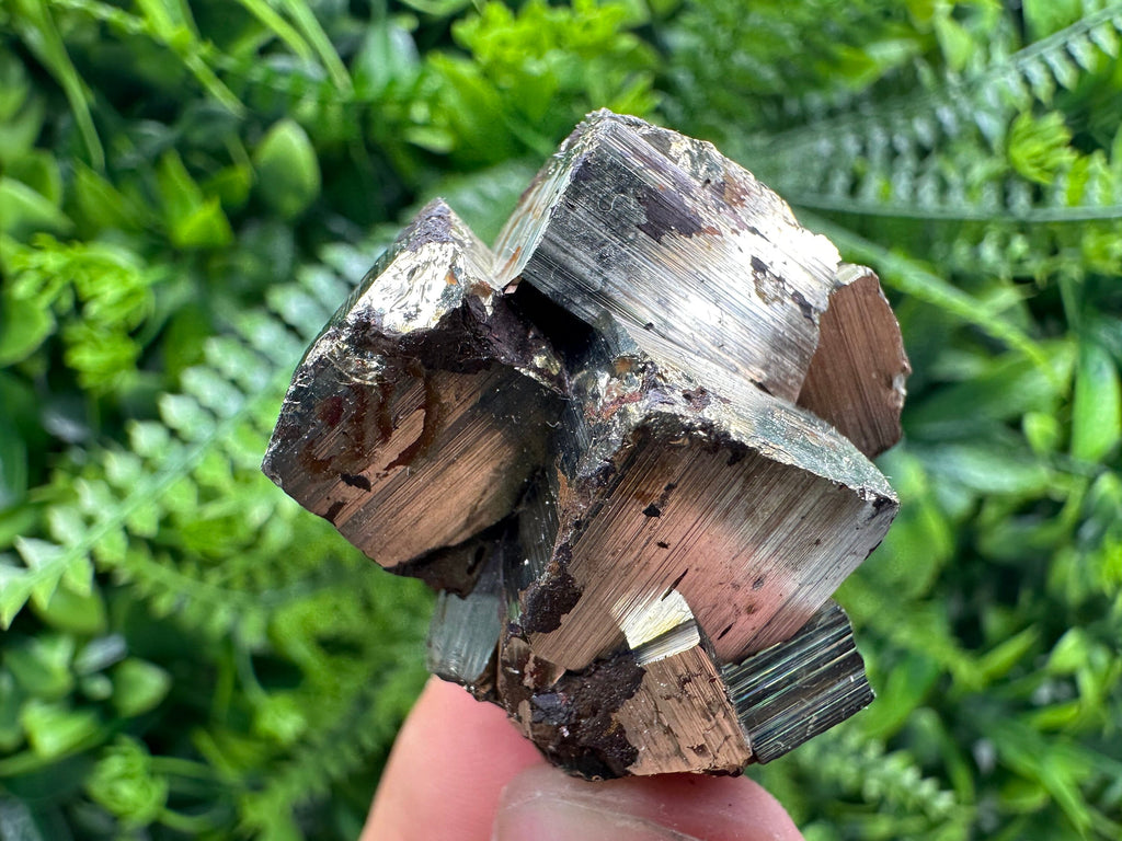 Natural Pyrite Crystal Cluster, Shiny Mineral Specimen