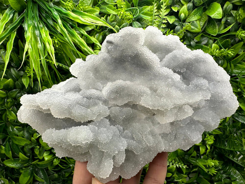 Blue Chalcedony Quartz with Chlorite: Krushev Dol Mine, Bulgaria