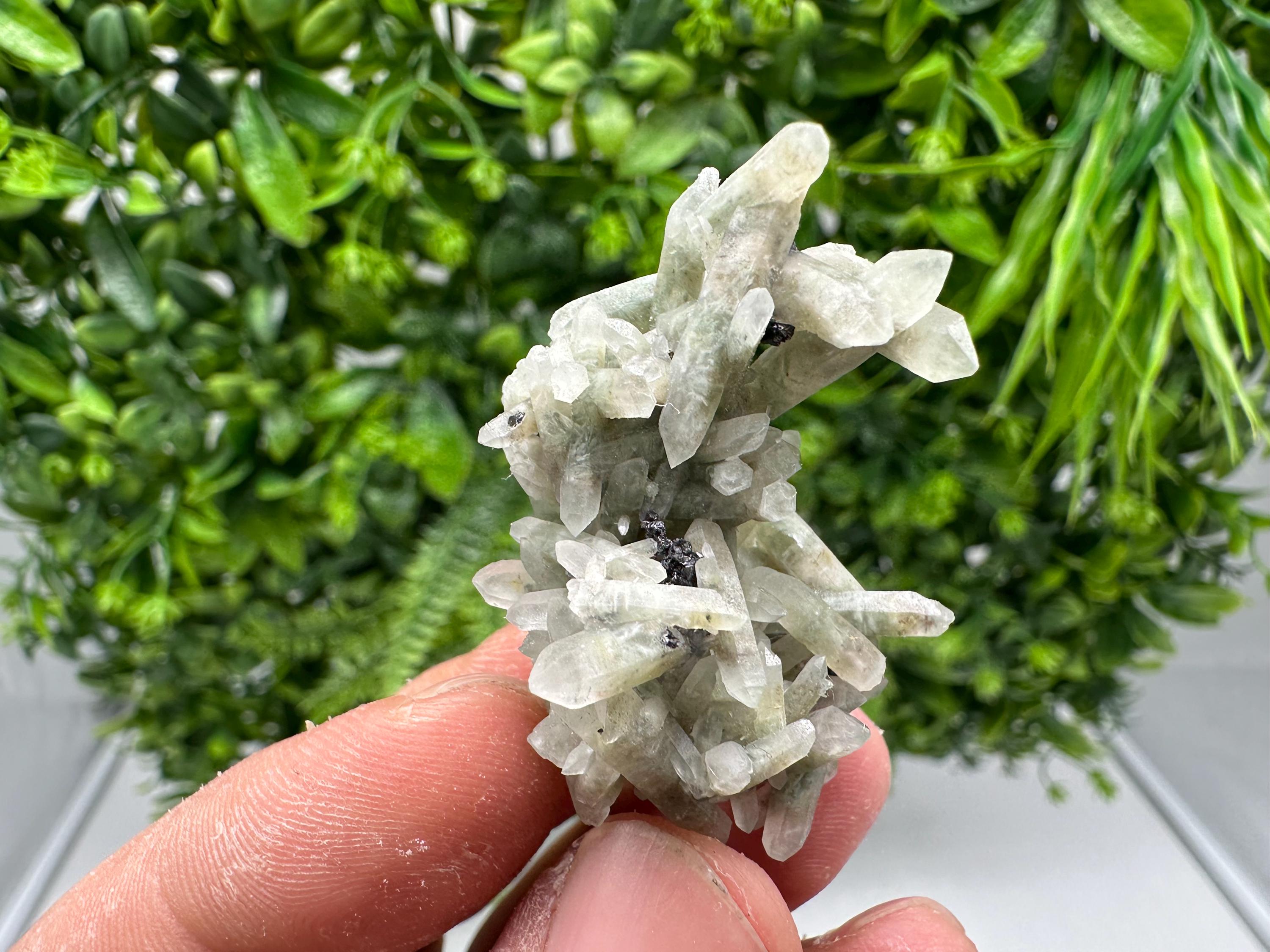 Wonderful Transparent Quartz on Chlorite Matrix,From Borieva mine,Madan,Bulgaria,Quartz,Quartz crystal,mineral specimen,collection quartz