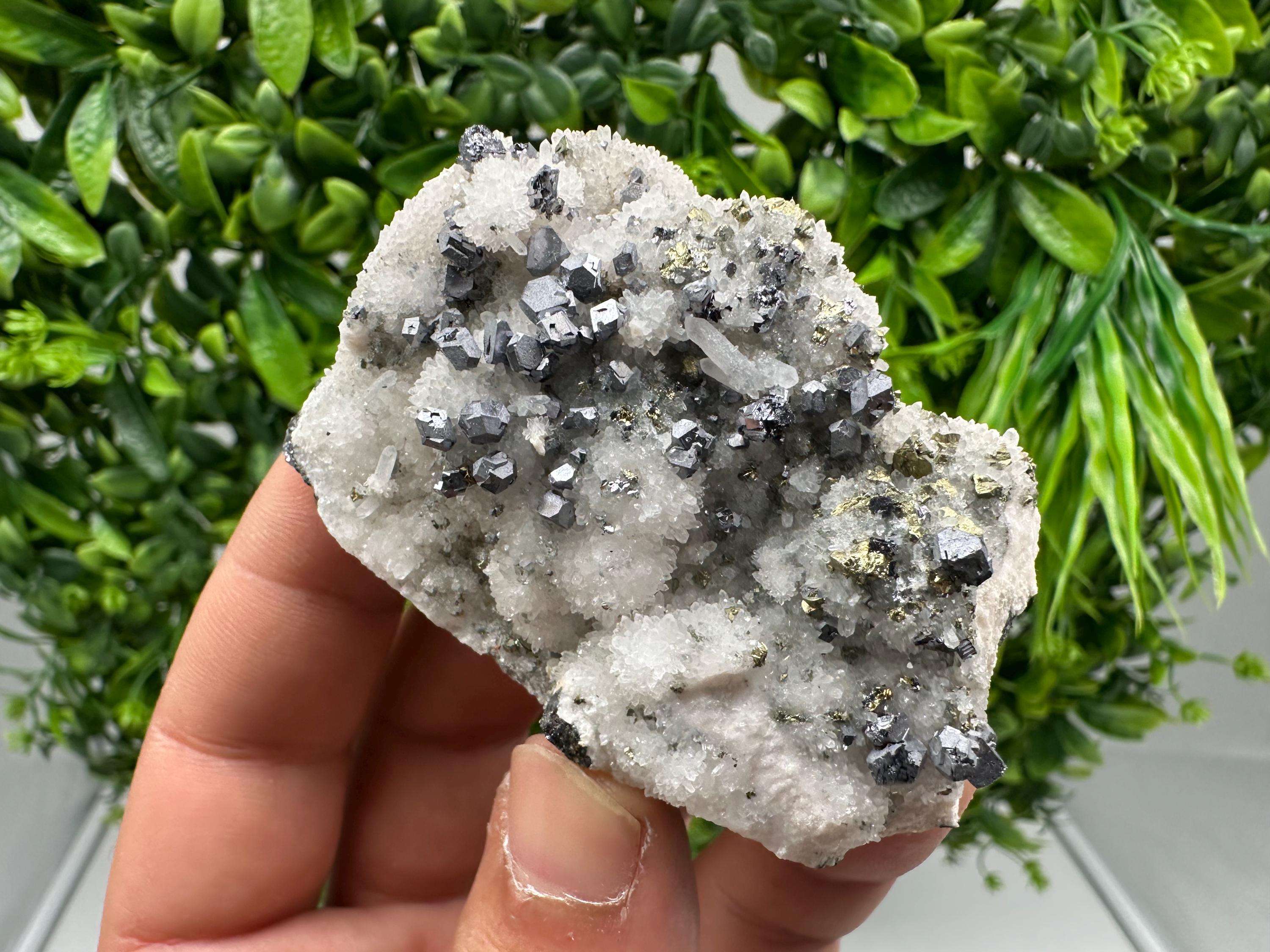 Rare,collection Galena on Chalcedony from Krushev dol mine,Madan,Bulgaria,Natural mineral specimen,geology,crystal,home decor,gift