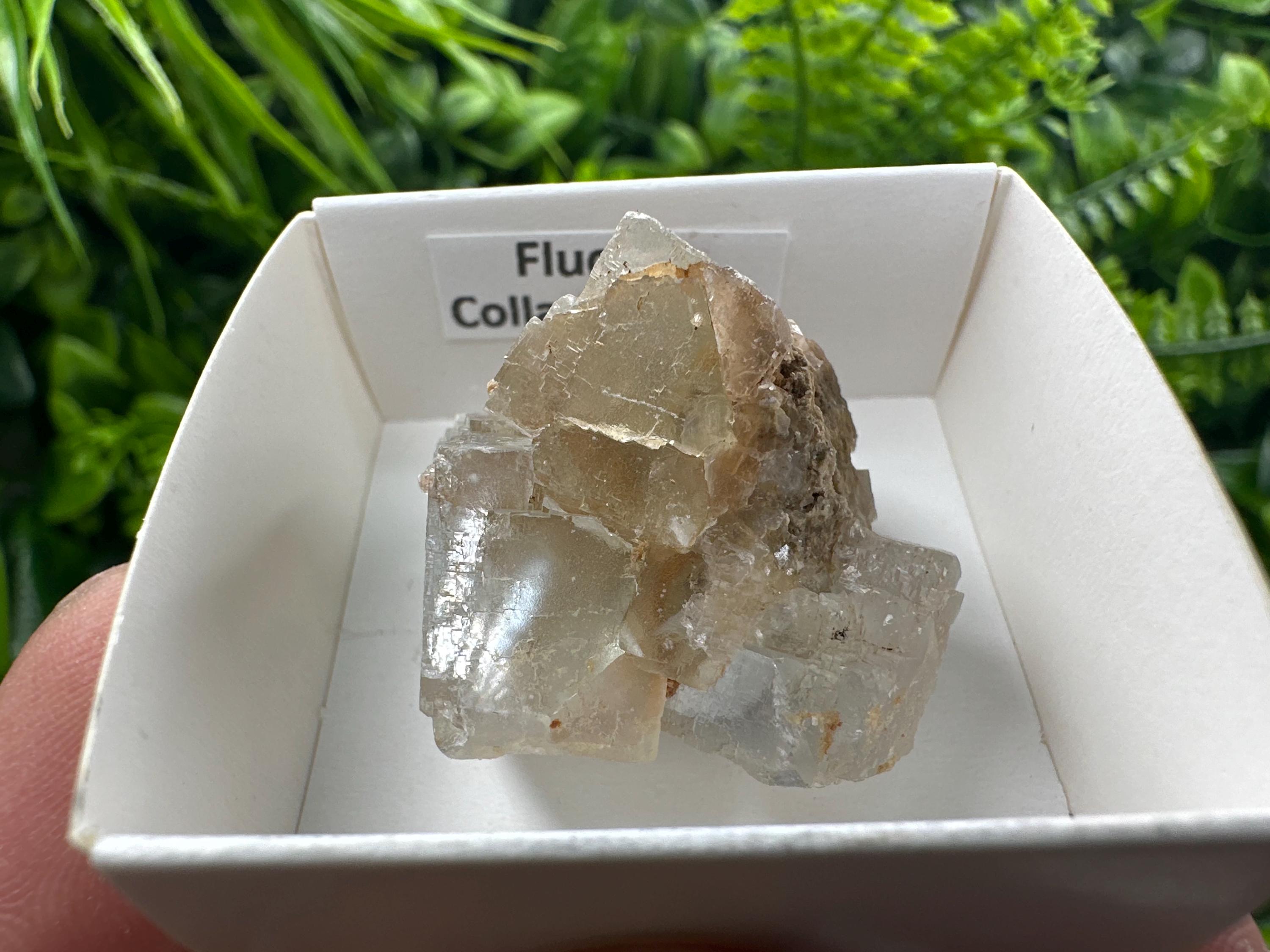 Green Fluorite Cube: Raw Meditation Stone, Vintage Crystal