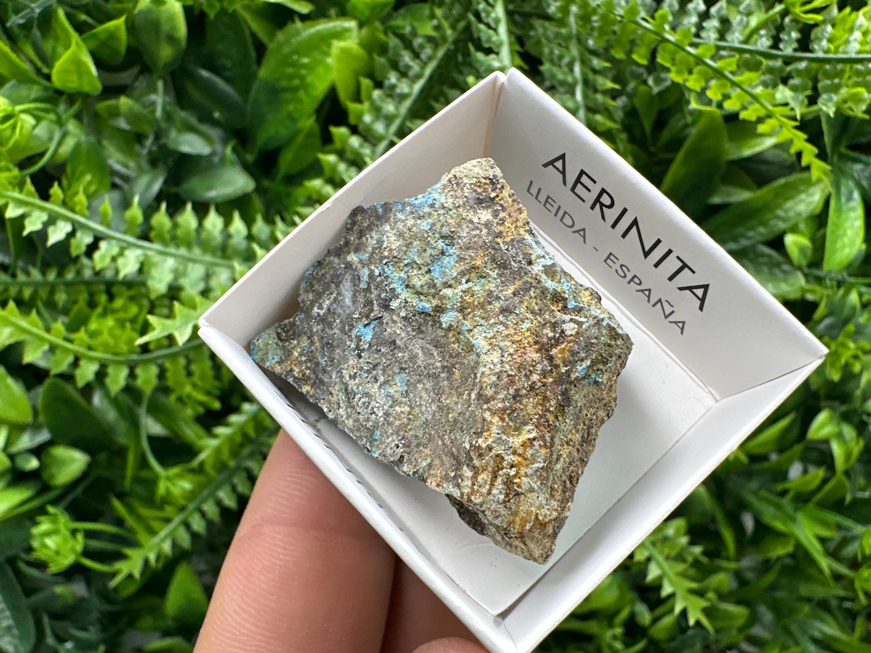 Rare Raw Aerinite Mineral Specimen, Lleida Spain Crystal