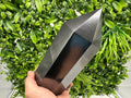 Large Shungite Tower, EMF Neutralizer Stone, Crystal Decor, 20cm