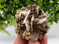 Quartz whit Brown Rhodochrosite from Djurcovo mine,Bulgaria,Quartz,Rhodochrosite cluster,natural mineral,collection crystal,mineral specimen