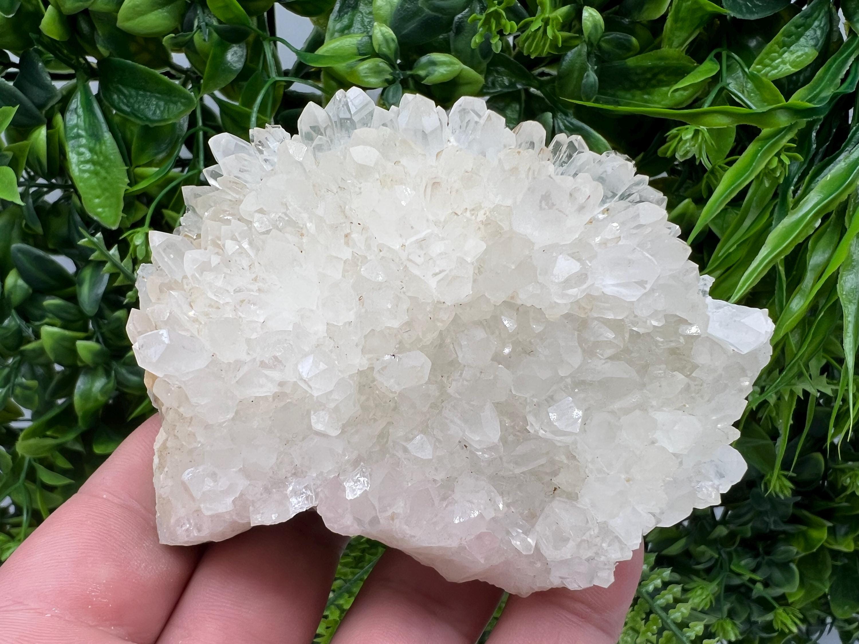 Limonite Quartz Cluster with Inclusions, Rare Crystal Mineral Gift