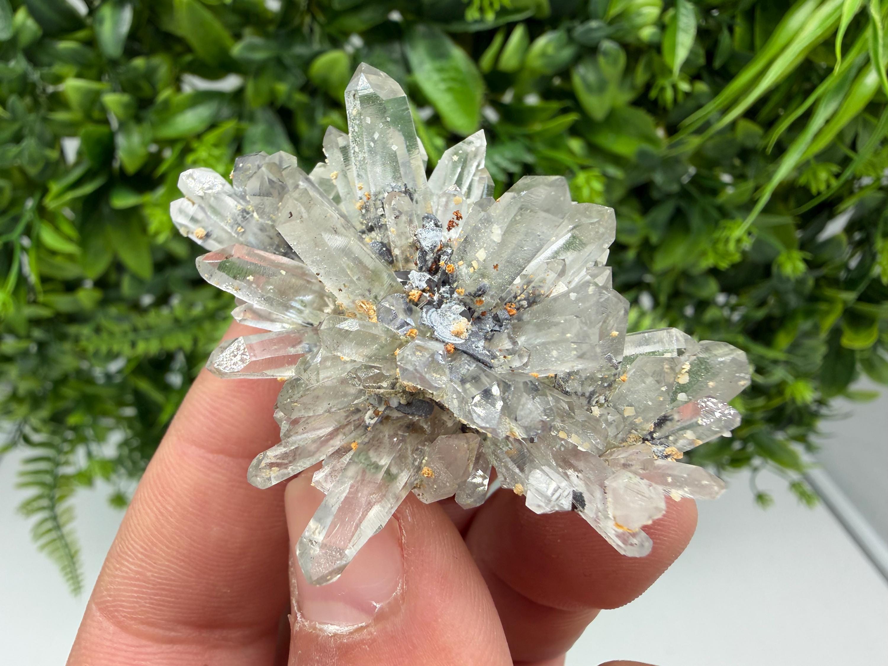 Stunning Transparent Quartz,from Borieva mine,natural collection mineral specimen rare crystal,home decor crystal,quartz cluster,Quartz,gift