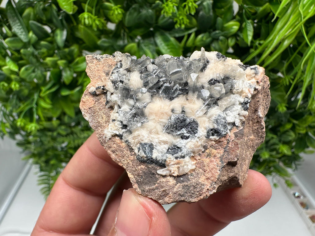Wonderful Baryte with Cerussite on Galena from Morocco,Crystal, Mineral,Specimen,Cluster,Crystals,Barite Crystal,Cerussite Crystal,Specimen