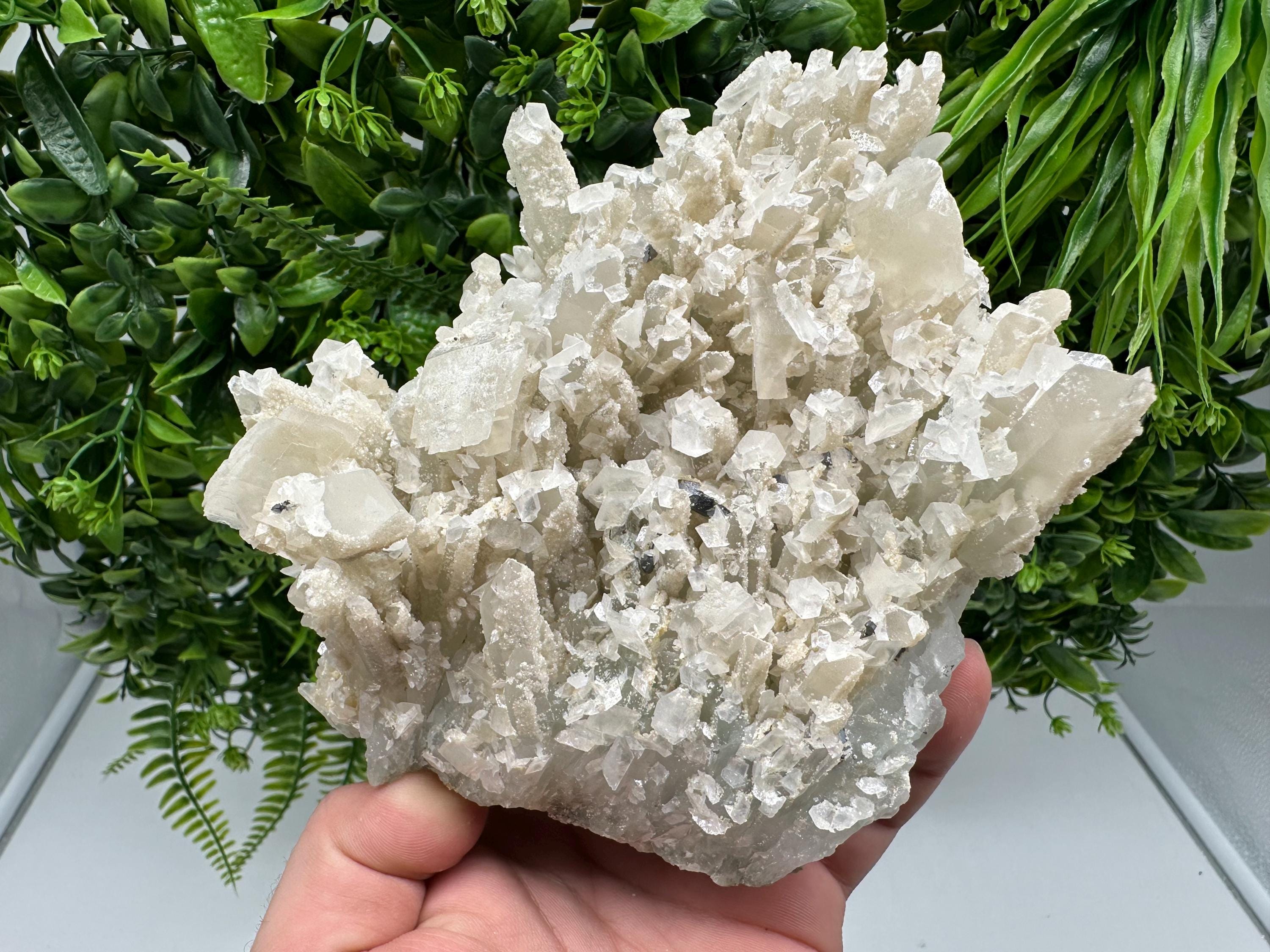 Quartz Galena Calcite Specimen: Borieva Mine, Bulgaria