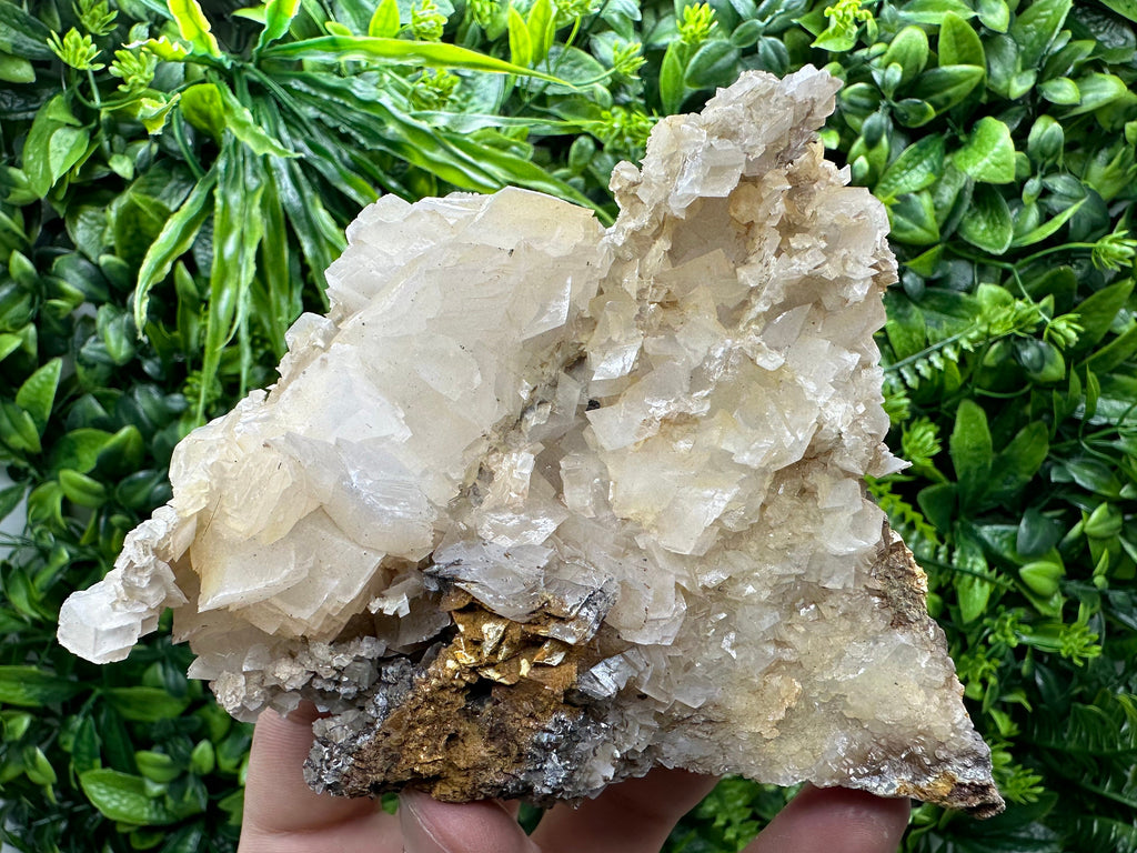 Calcite with Iron Oxide: Natural Mineral Specimen, Bulgaria