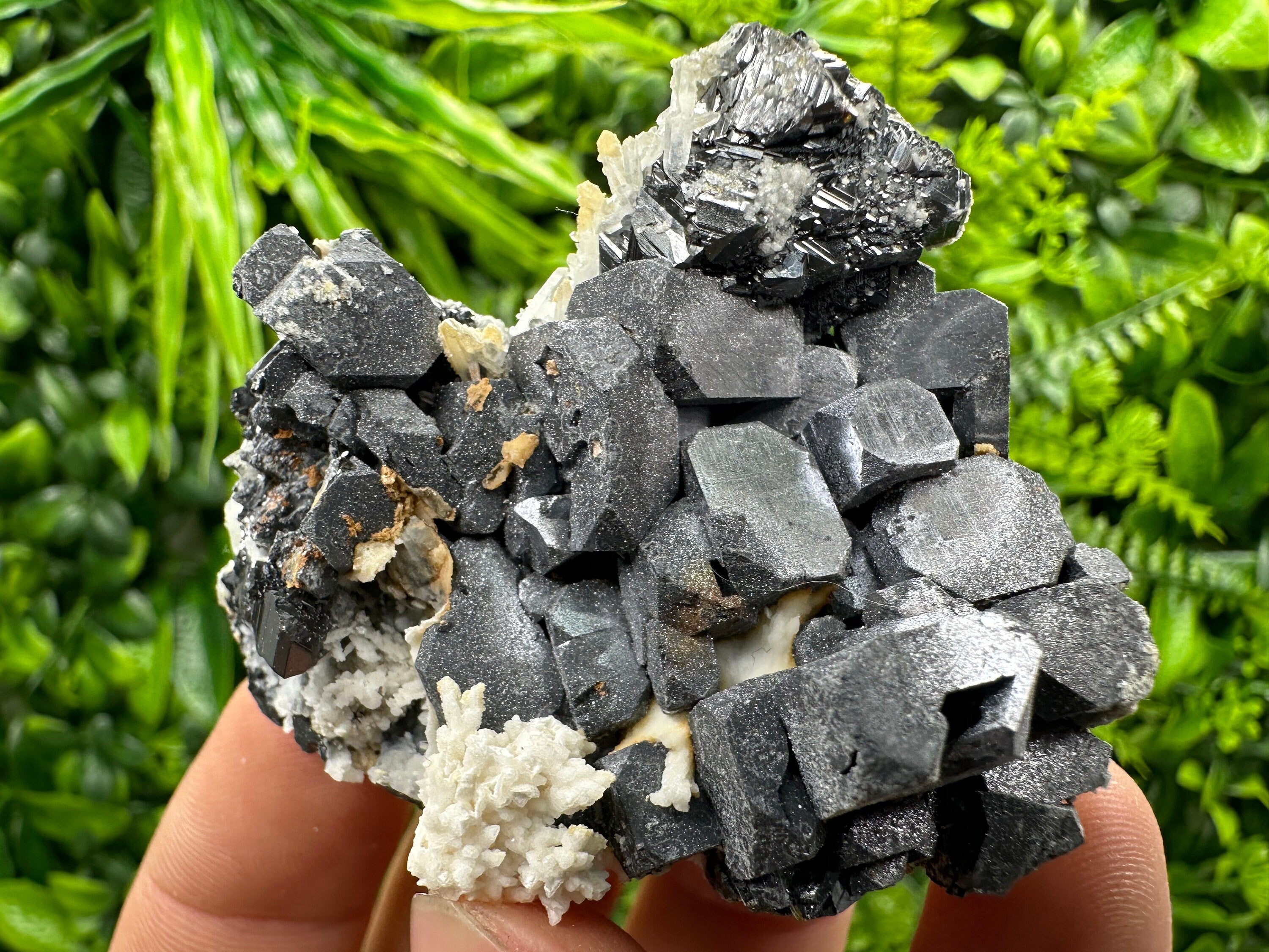 Galena Sphalerite Calcite Cluster: Natural Mineral Home Decor