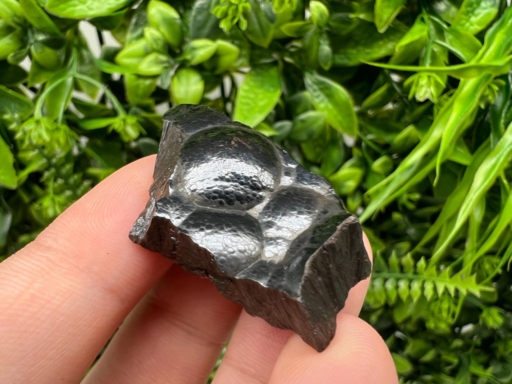 Botryoidal Black Hematite Specimen: Moroccan Crystal, Reiki Chakra Stone