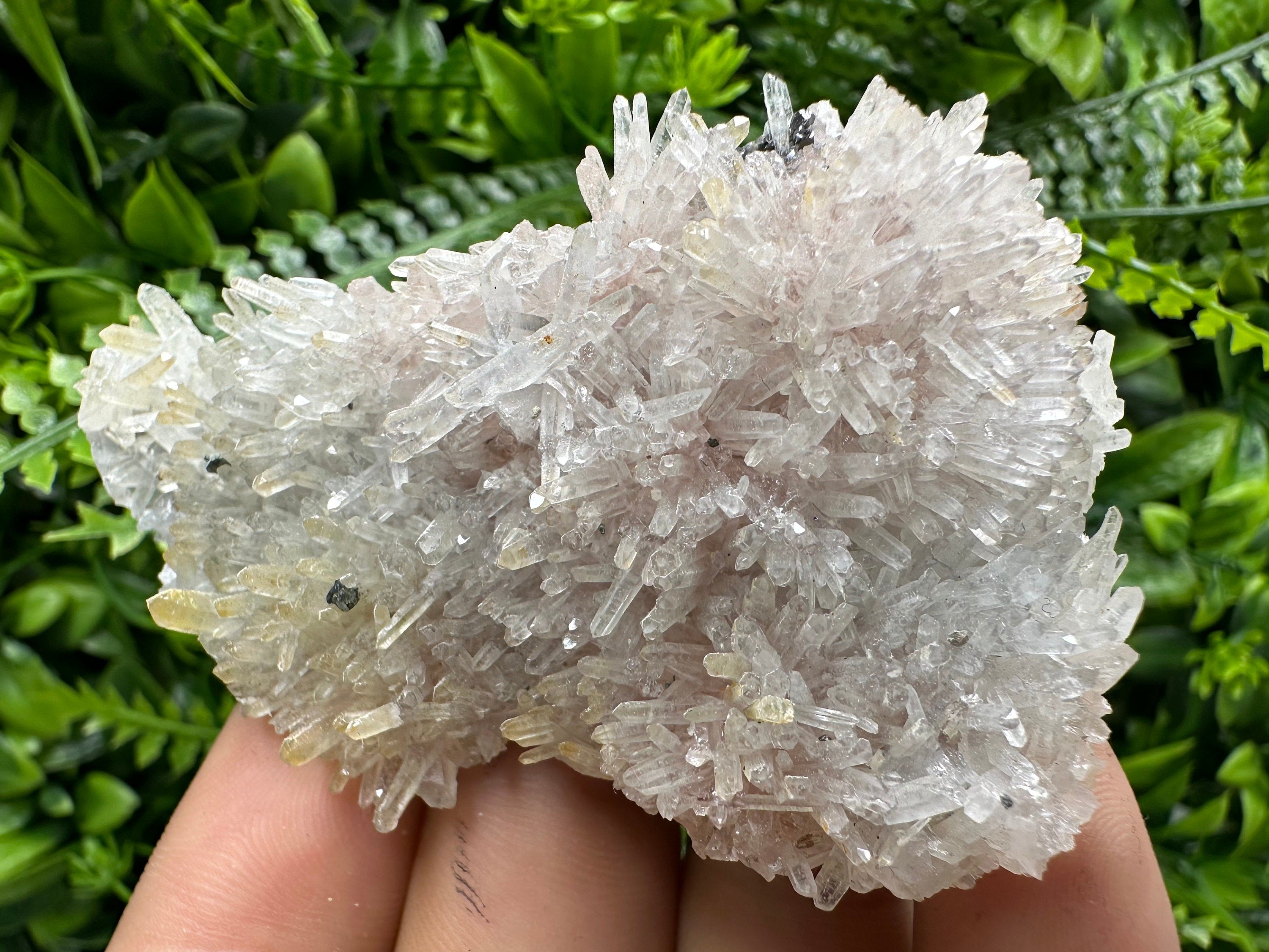 Quartz with Chlorite and Hematite Inclusions: Borieva Mine Crystal Decor