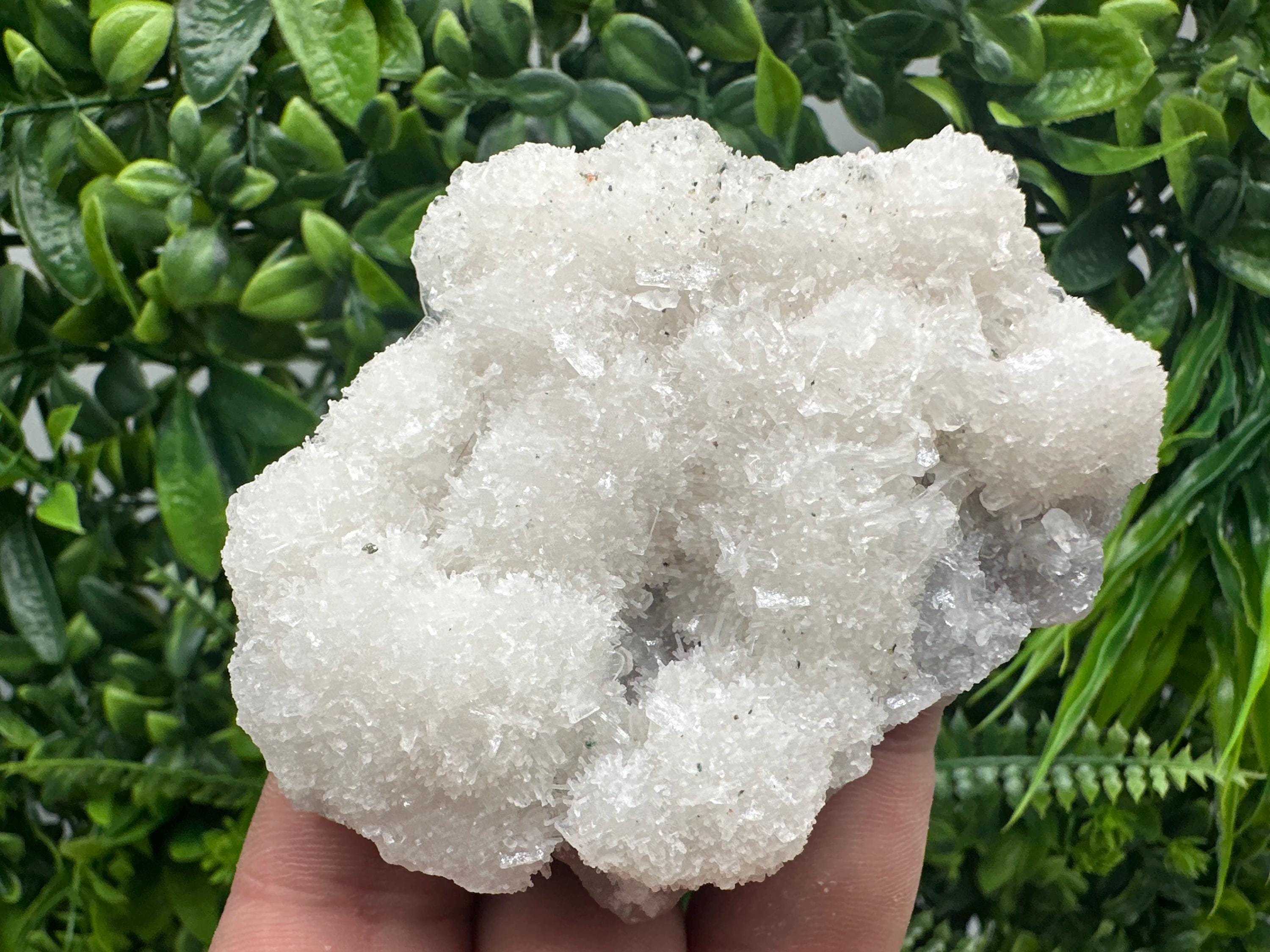 Apophyllite Stilbite on Chalcedony, India Mineral Specimen