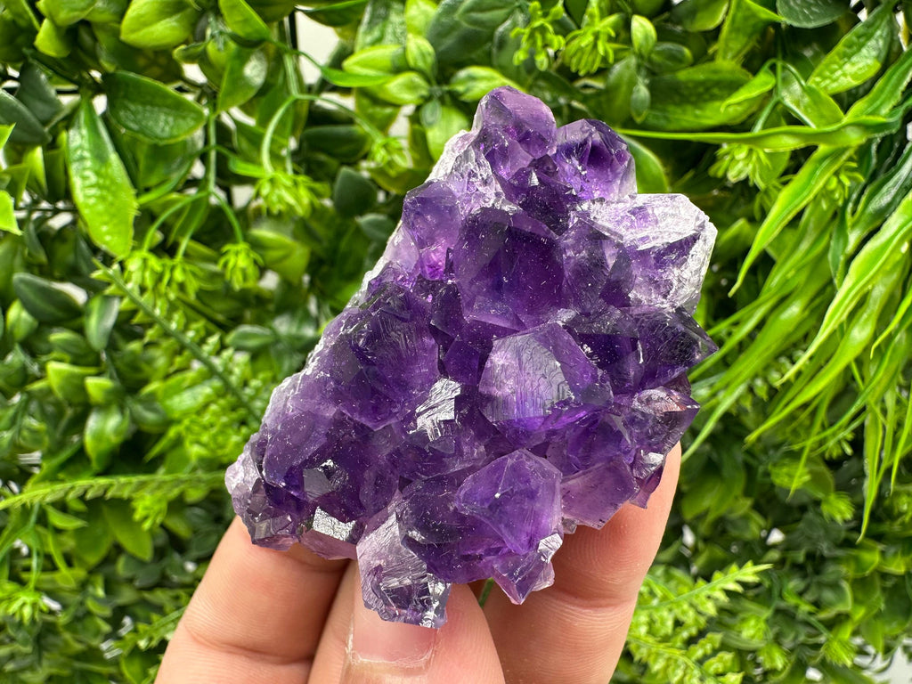 Uruguay Amethyst Cluster: Natural Purple Quartz Crystal, Home Decor