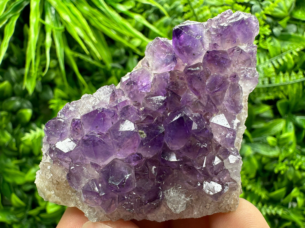 Uruguay Amethyst Cluster: Natural Purple Crystal, Home Decor