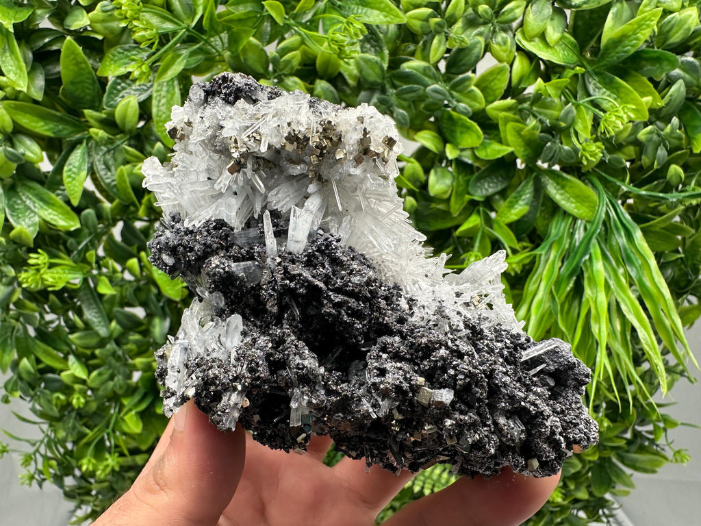 Wonderful Rainbow Pyrite whit Sphalerite and Quartz,from Borieva mine,Bulgaria,natural,collection mineral,home decor stone,rare crystal,gift