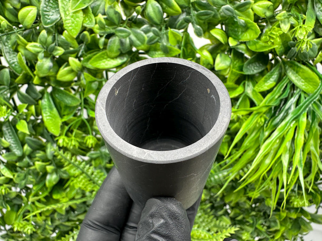 Shungite Cup (60mm): Unpolished Stone, Healing Chakra