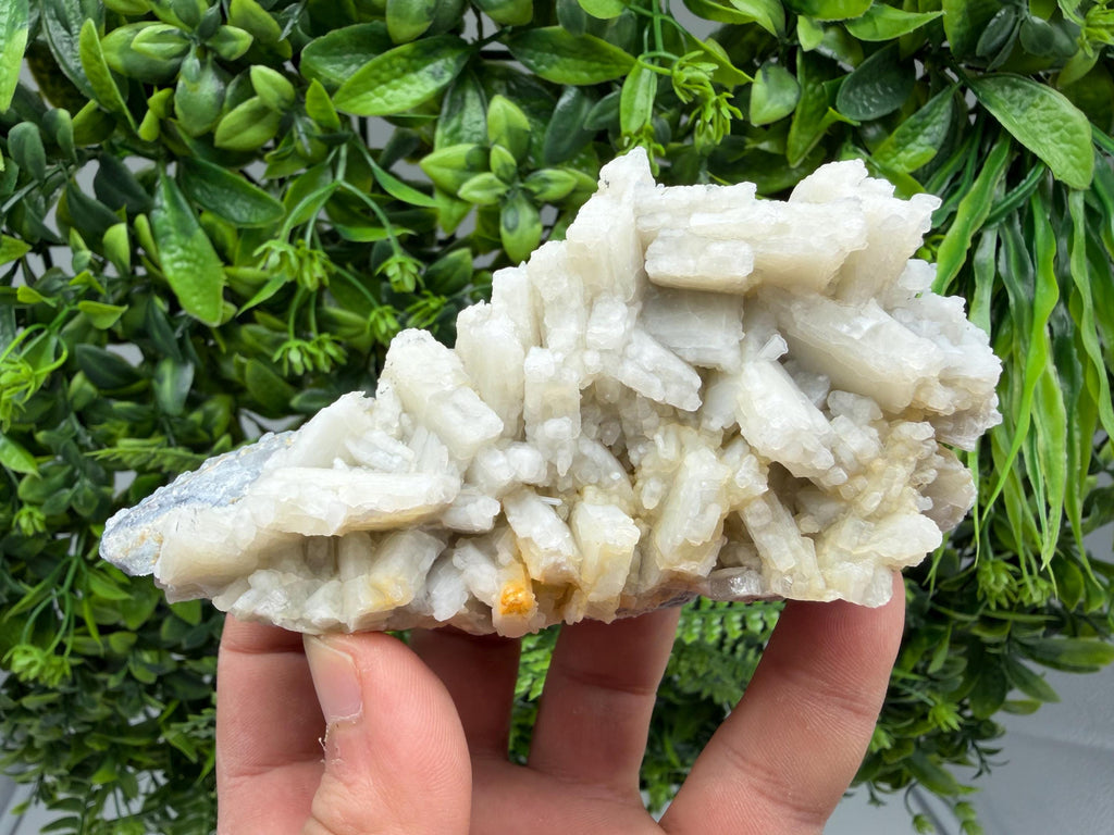 Rare Fluorescent Calcite after Barite on Chalcedony - Androvo Mine, Bulgaria