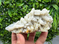 Rare Fluorescent Calcite after Barite on Chalcedony - Androvo Mine, Bulgaria