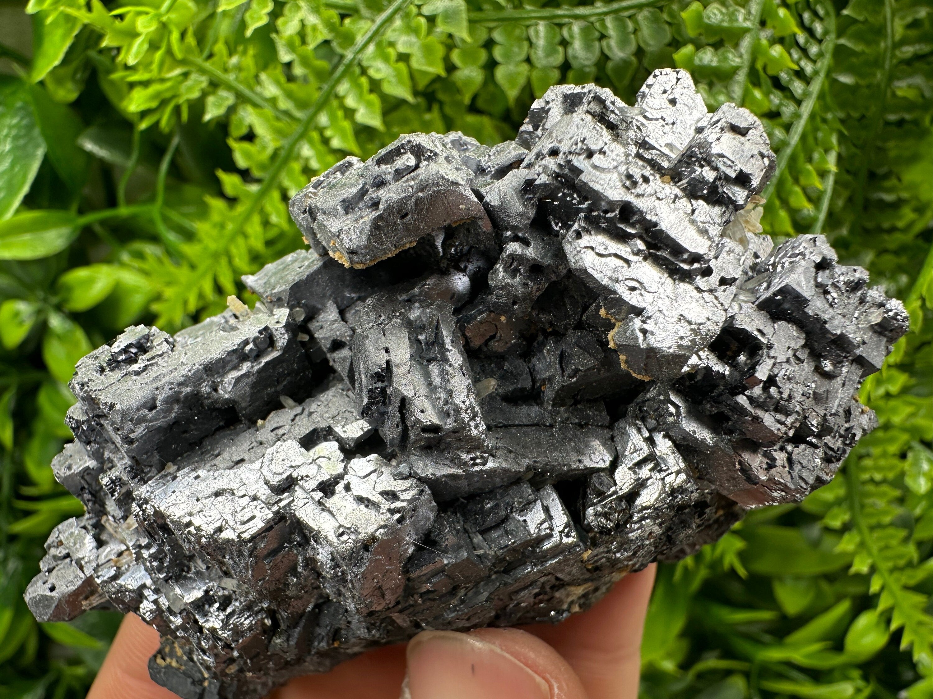 Skeleton Galena Cluster, Rare Morphology Crystal, Bulgaria Mineral Souvenir