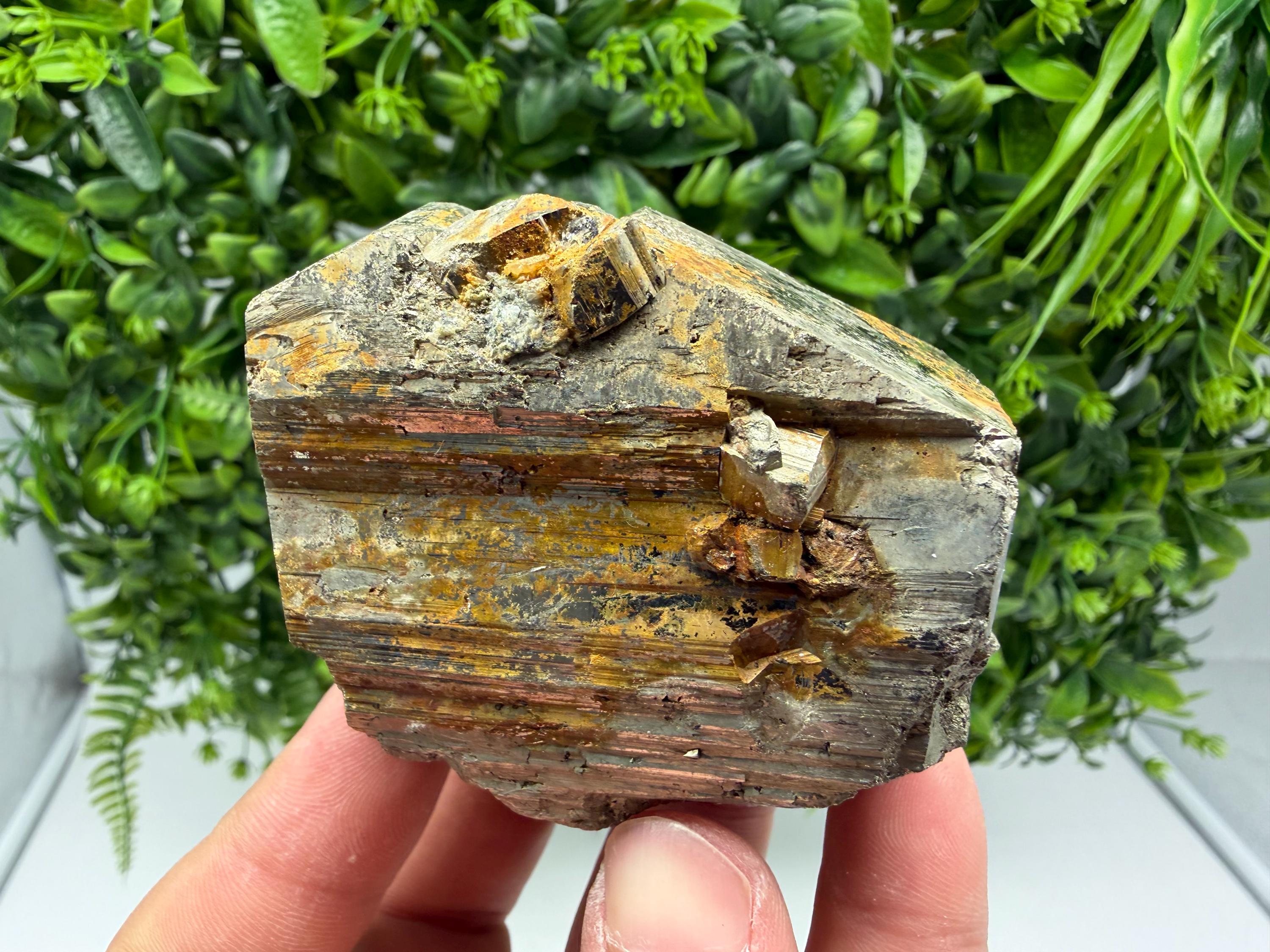 Rainbow Pyrite Hematite Cluster, Borieva Mine, Bulgaria
