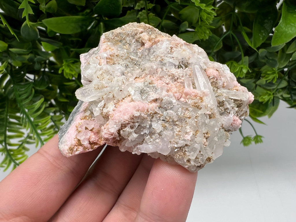 Beautiful Rhodochrosite perfect pink colour Starnica Mine Davidcovo Bulgaria natural minerals souvenir crystal gift home decor stone gift
