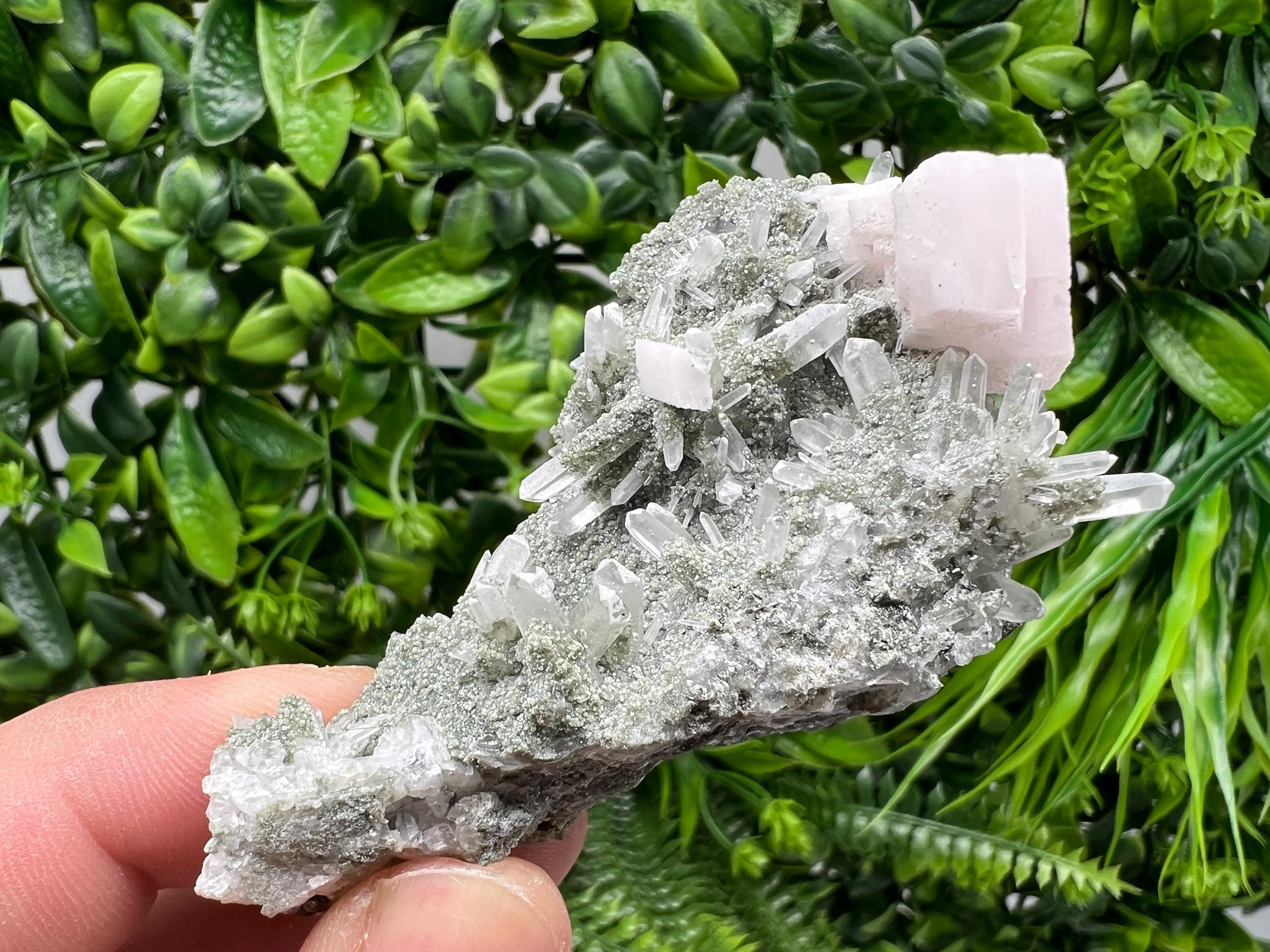 Calcite with Quartz Mineral Specimen, Borieva Bulgaria