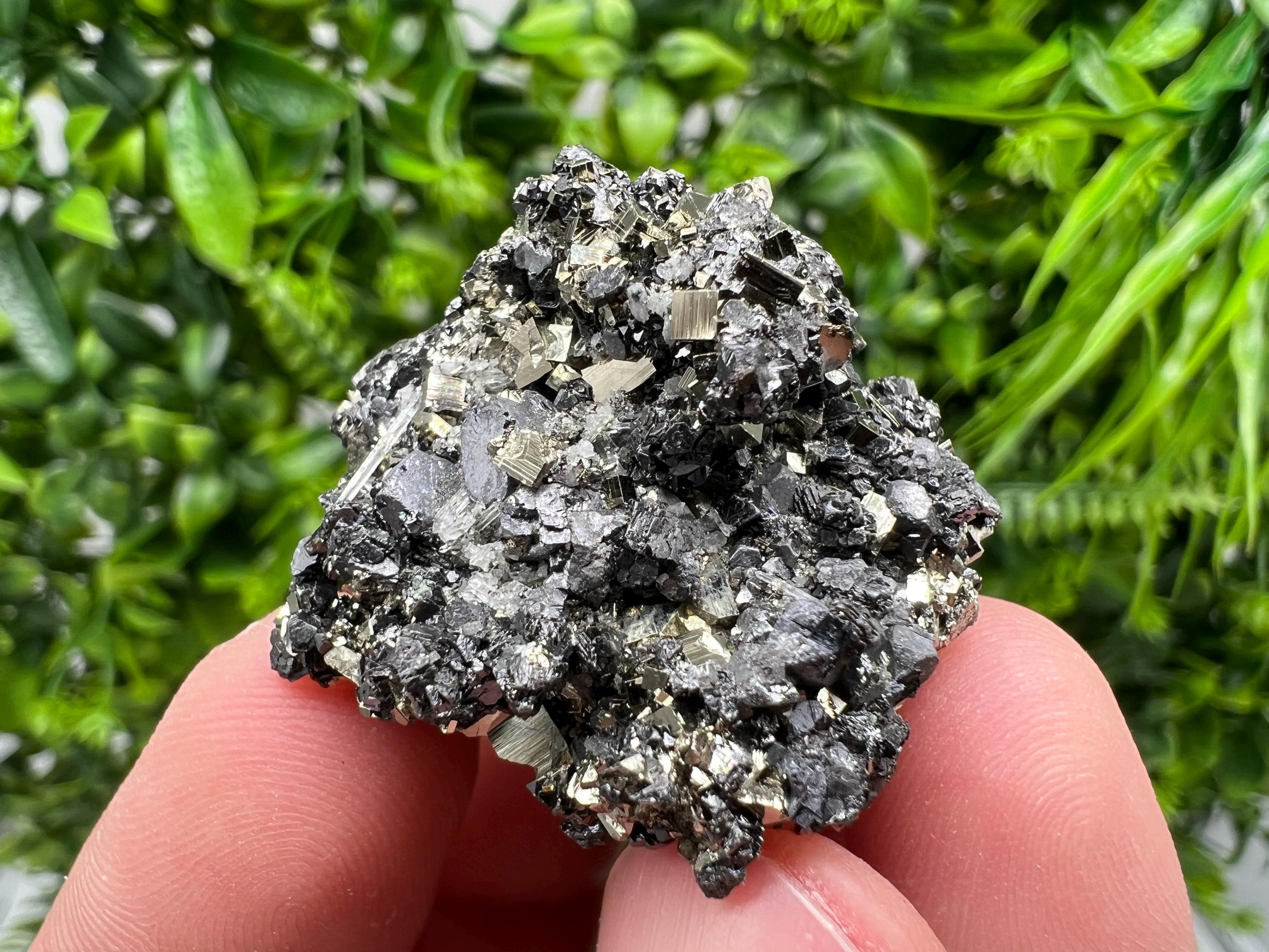 Pyrite Galena Sphalerite Quartz Specimen: Borieva Mine, Bulgaria